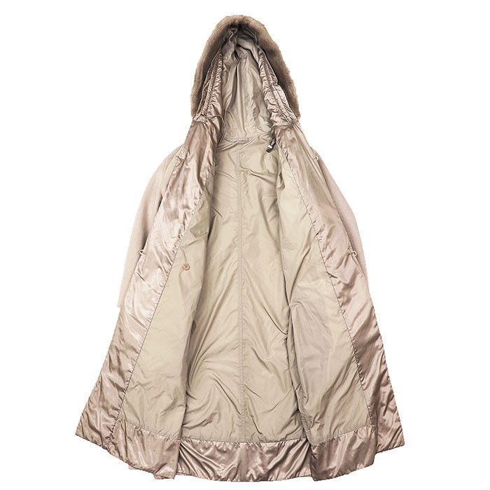 Max Mara Max Mara S Max Mara reversible wool angora rabbit fur hooded coat Textile Outerwear DUTY FREE for USA Size ONE SIZE - 7 Thumbnail