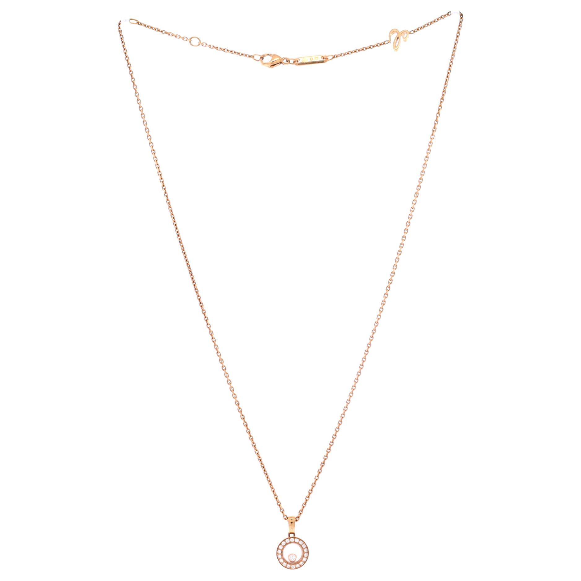 Chopard Happy Diamonds Round Pendant Necklace Size ONE SIZE - 2 Thumbnail