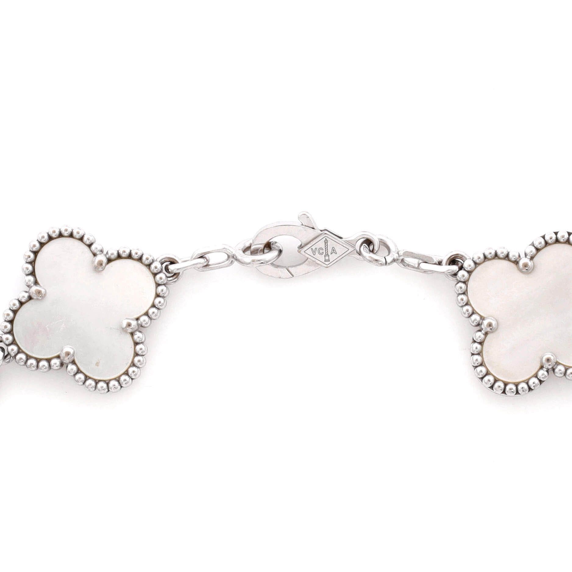 Van Cleef & Arpels Vintage Alhambra 5 Motifs Bracelet Size ONE SIZE - 3 Thumbnail