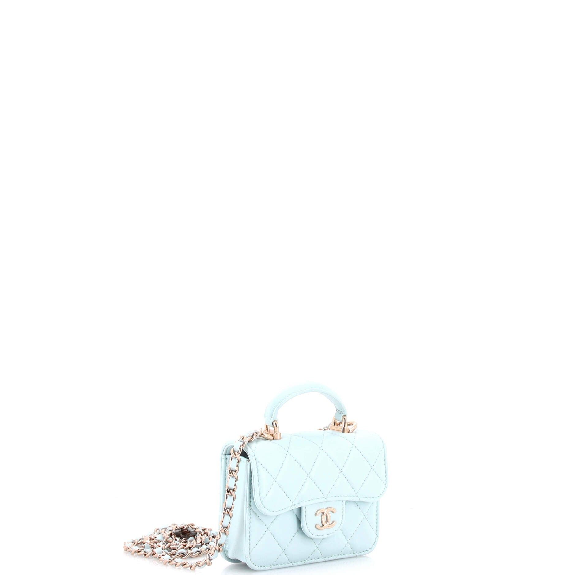 Chanel Top Handle Flap Coin Purse with Chain Size ONE SIZE - 2 Thumbnail