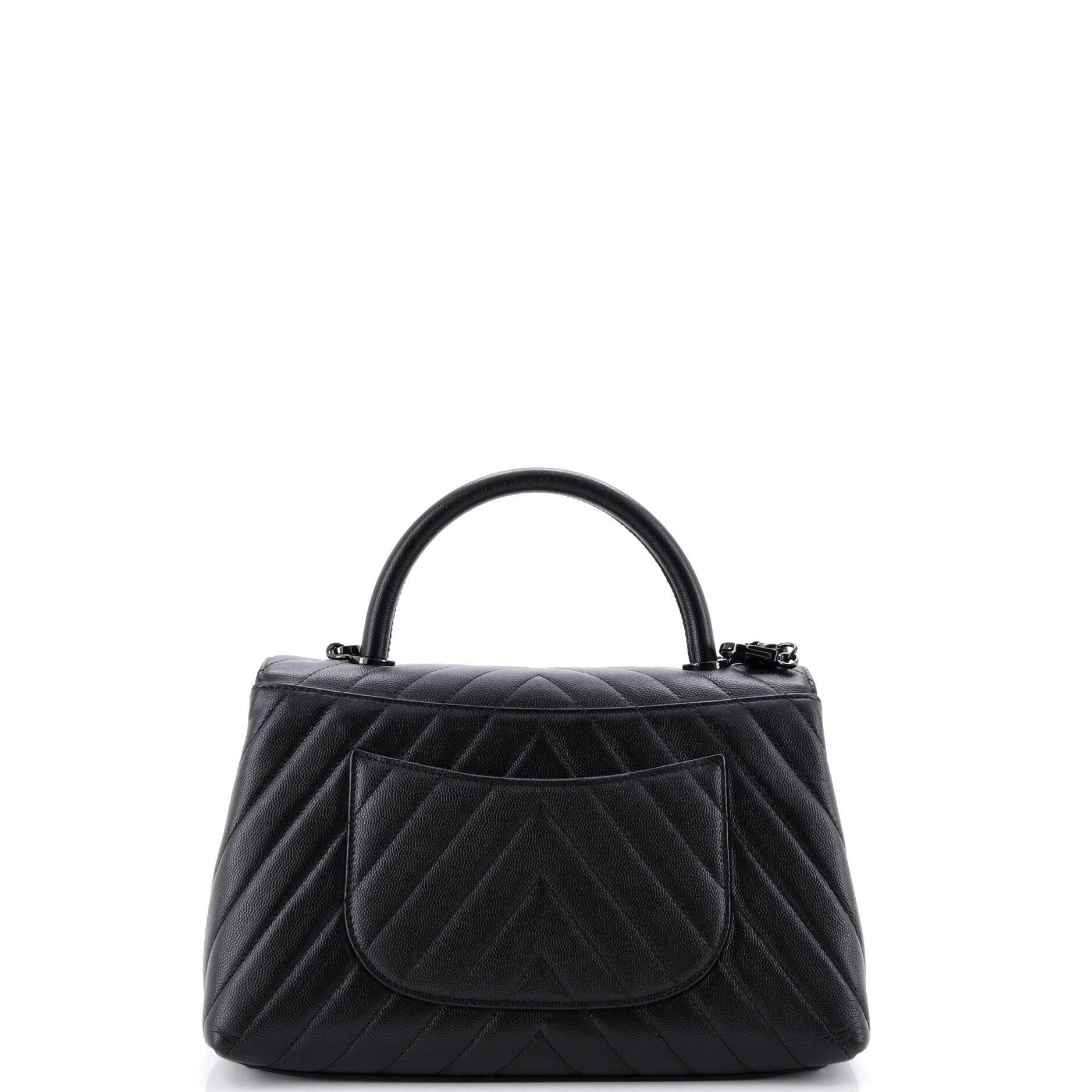 Chanel So Black Coco Top Handle Bag Size ONE SIZE - 3 Thumbnail
