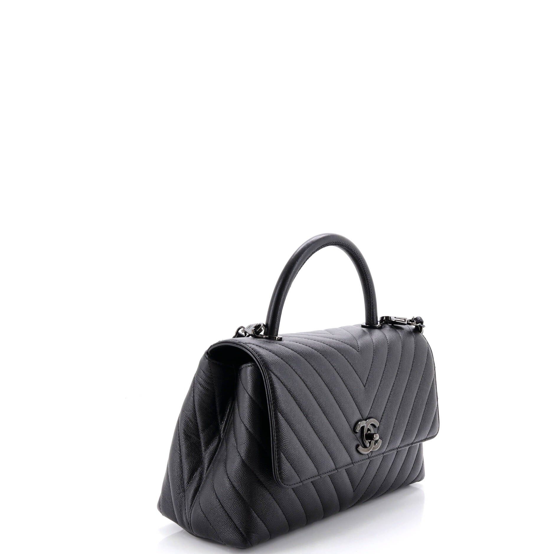 Chanel So Black Coco Top Handle Bag Size ONE SIZE - 2 Thumbnail
