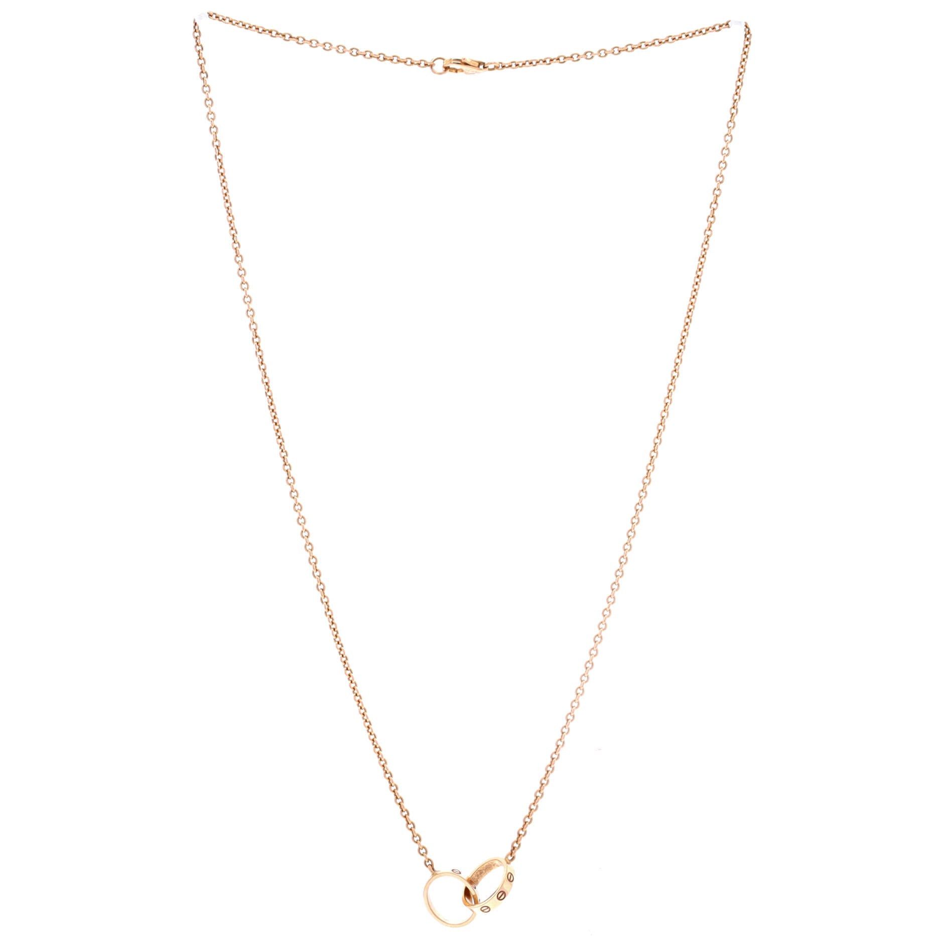 Cartier Love Interlocking Necklace Size ONE SIZE - 2 Thumbnail