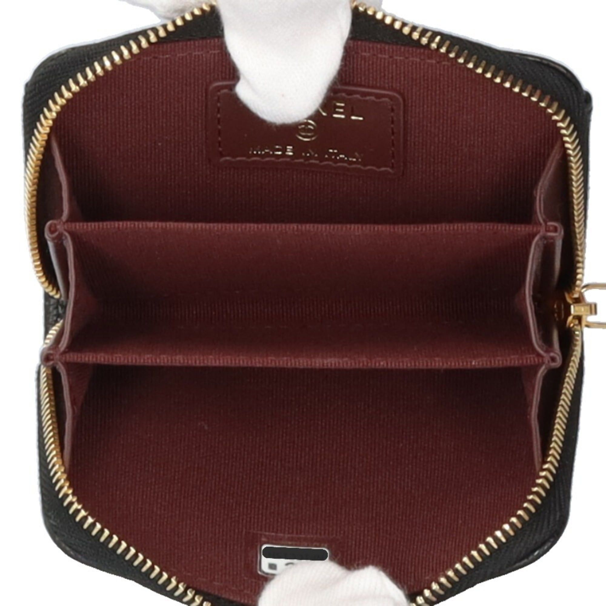 Chanel Chanel Classic Zip Coin Purse Matelassé Wallet/Coin Case Caviar Skin AP0216 Women's CHANEL Size ONE SIZE - 5 Thumbnail