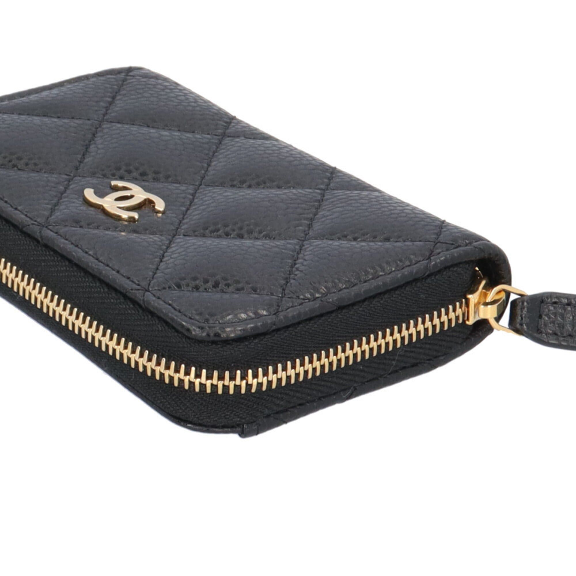 Chanel Chanel Classic Zip Coin Purse Matelassé Wallet/Coin Case Caviar Skin AP0216 Women's CHANEL Size ONE SIZE - 6 Thumbnail