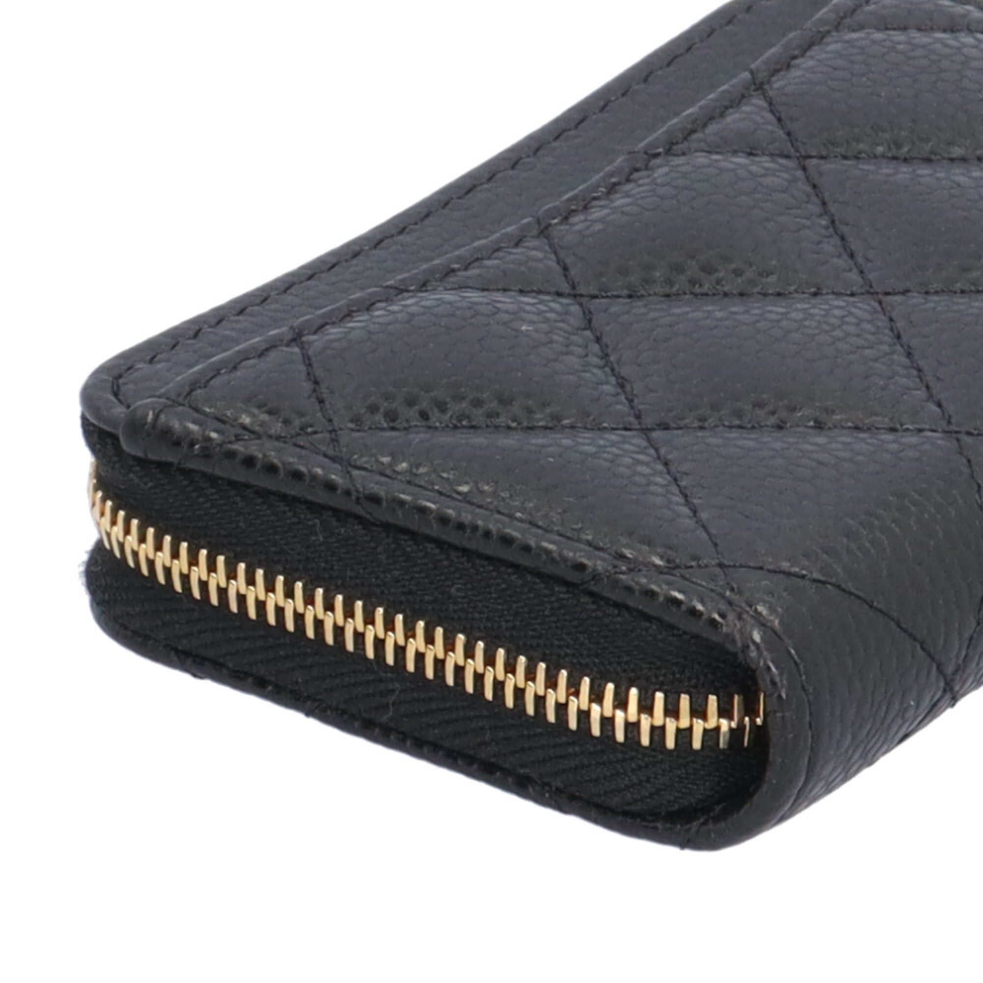 Chanel Chanel Classic Zip Coin Purse Matelassé Wallet/Coin Case Caviar Skin AP0216 Women's CHANEL Size ONE SIZE - 7 Thumbnail