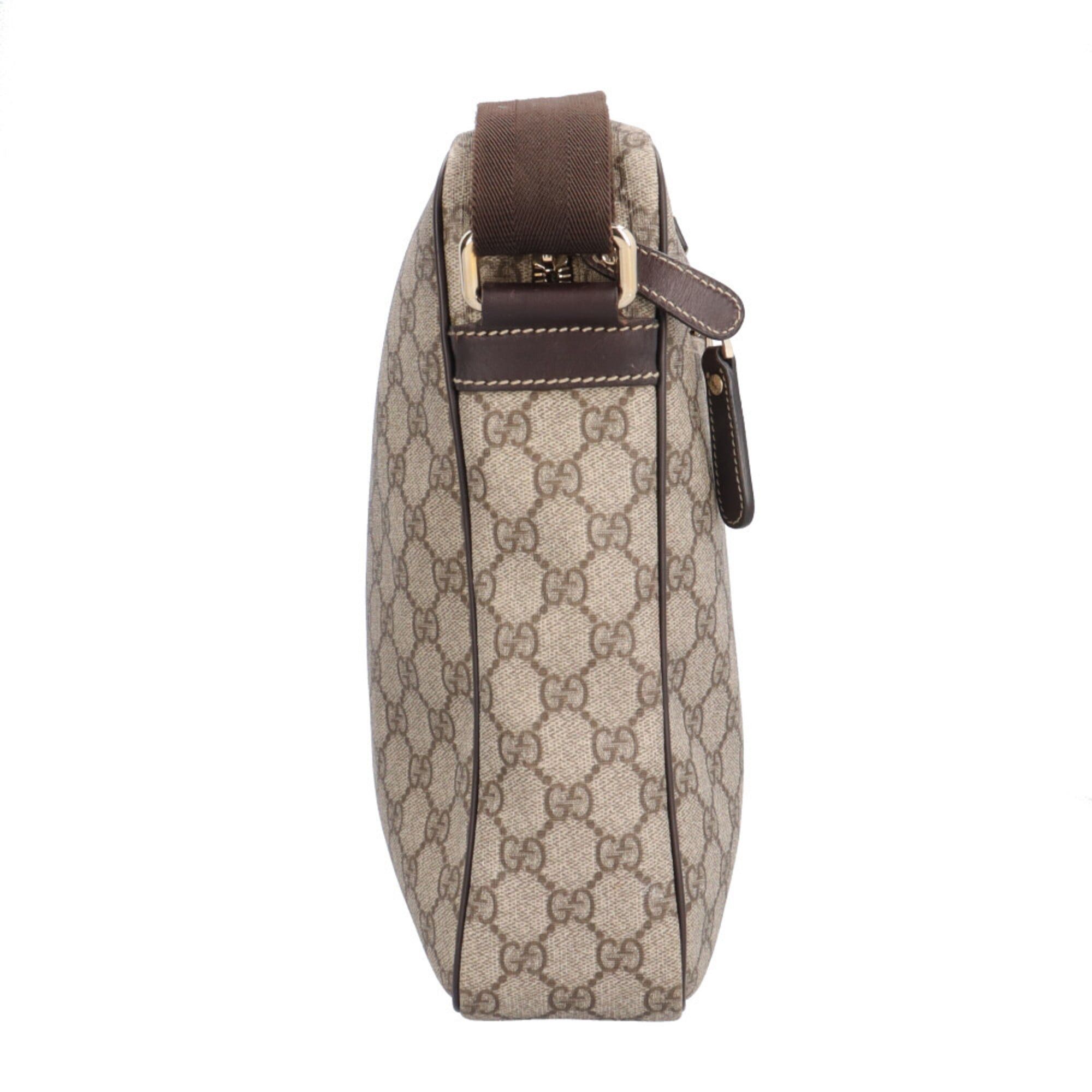 Gucci Gucci Messenger Bag GG Supreme Shoulder Canvas 201448 Brown Men's Women's GUCCI Size ONE SIZE - 4 Thumbnail