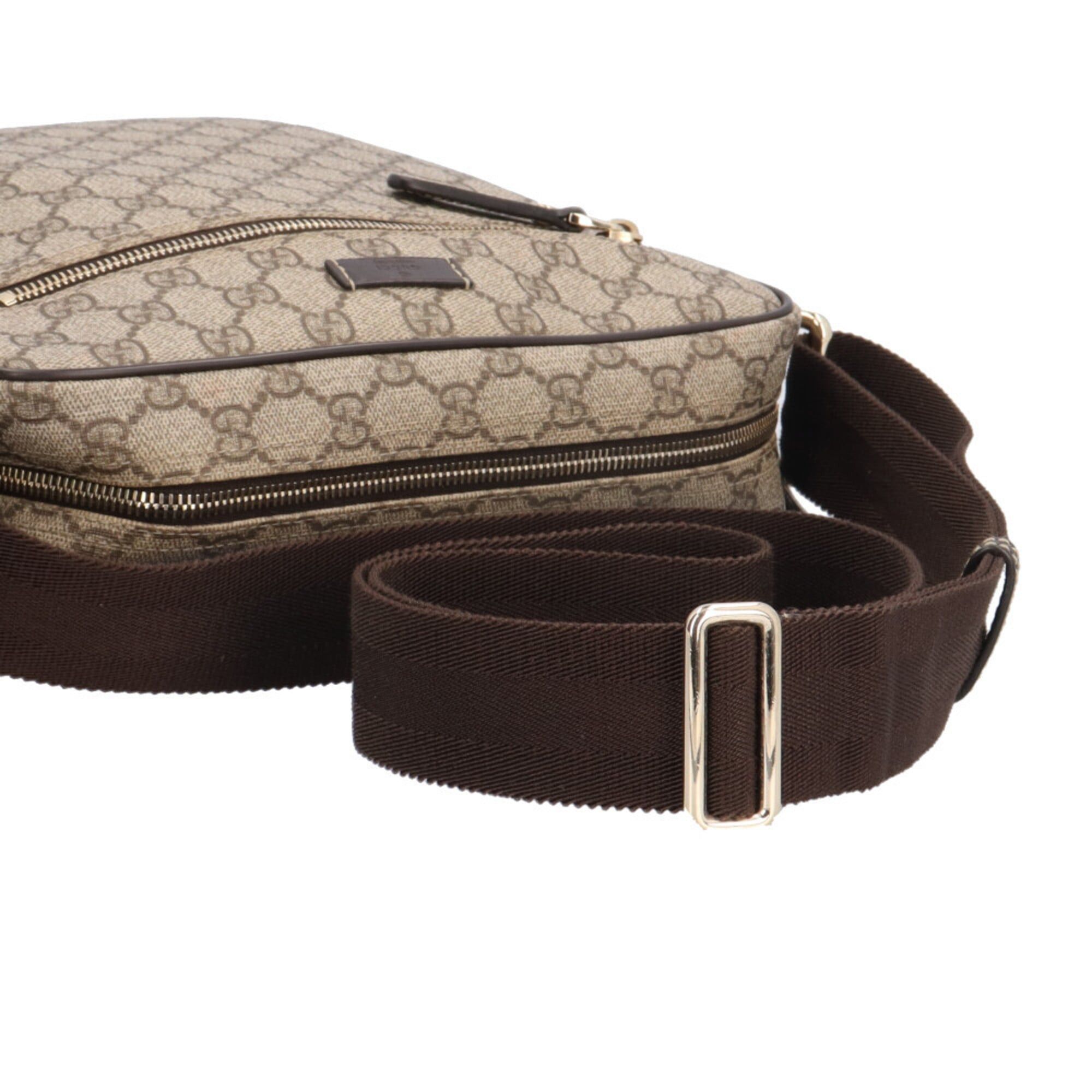 Gucci Gucci Messenger Bag GG Supreme Shoulder Canvas 201448 Brown Men's Women's GUCCI Size ONE SIZE - 13 Thumbnail