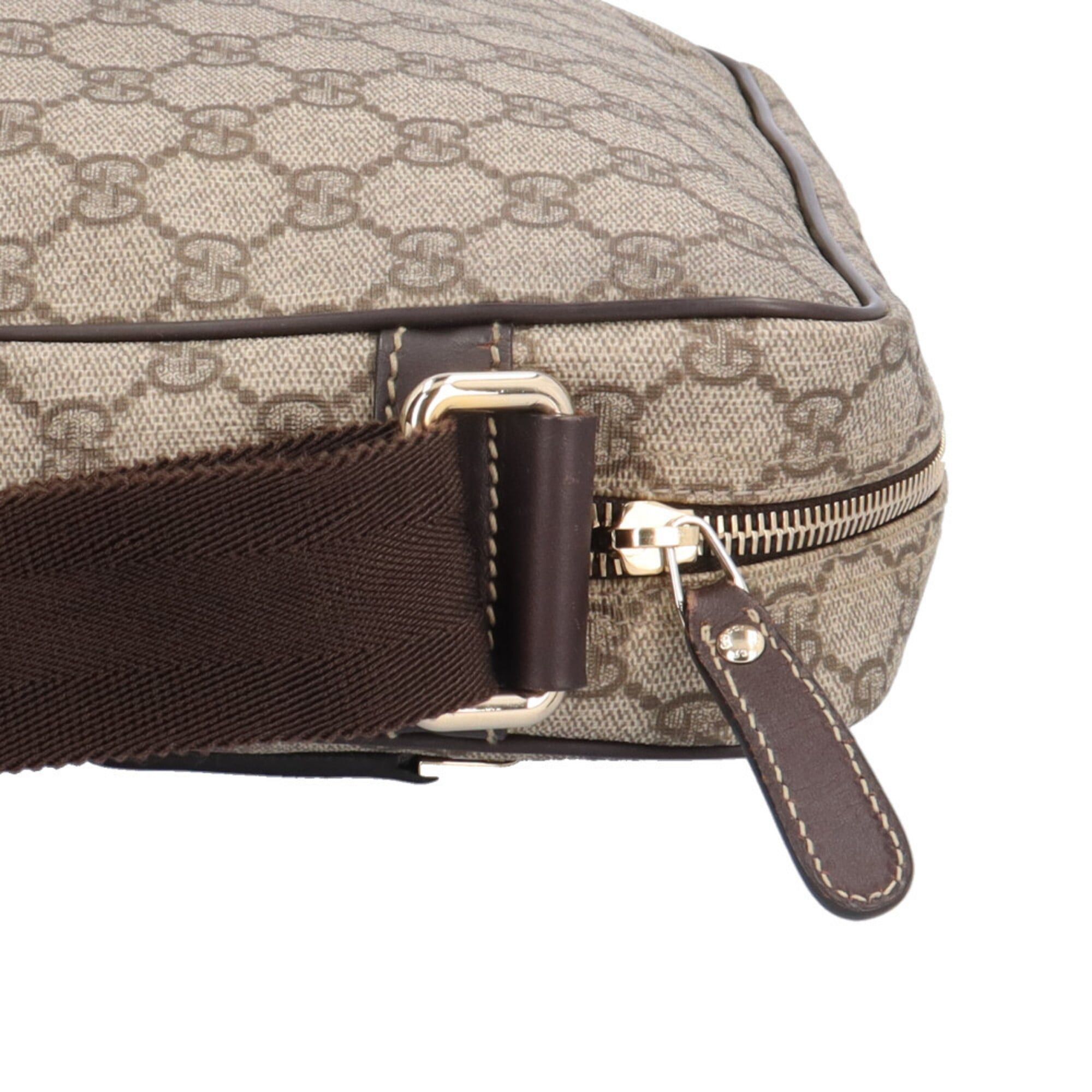Gucci Gucci Messenger Bag GG Supreme Shoulder Canvas 201448 Brown Men's Women's GUCCI Size ONE SIZE - 11 Thumbnail
