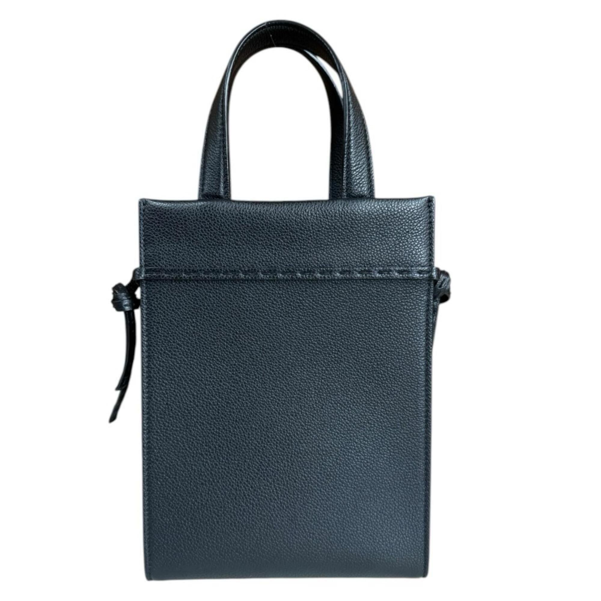 Fendi Fendi Go To Shopper Small Shoulder Bag, Leather 7VA584, Black, Men's & Women's, FENDI 2-way Size ONE SIZE - 3 Thumbnail