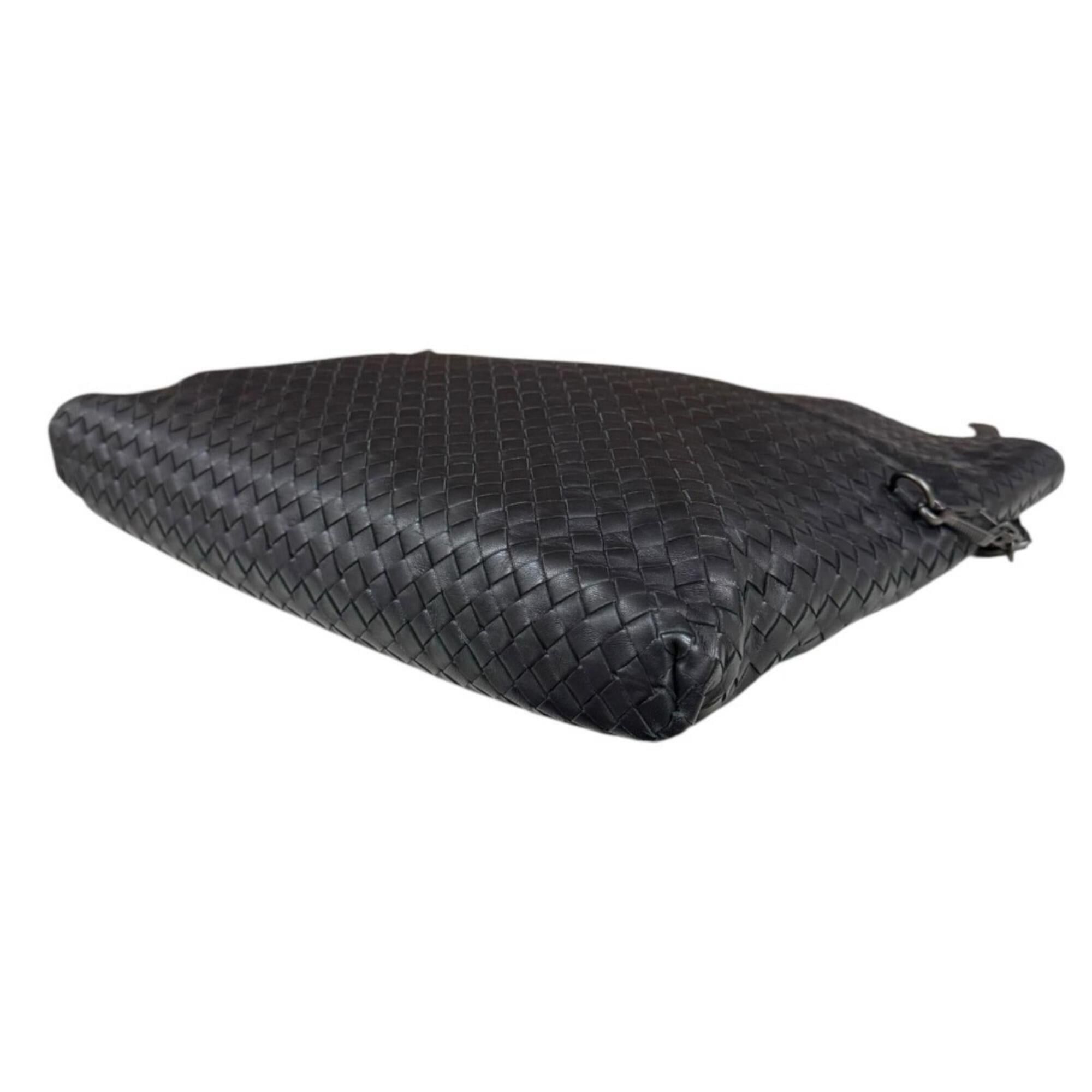 Bottega Veneta Bottega Veneta Intrecciato Shoulder Bag, Leather, Black, Women's, BOTTEGAVENETA, 2-way Size ONE SIZE - 5 Thumbnail