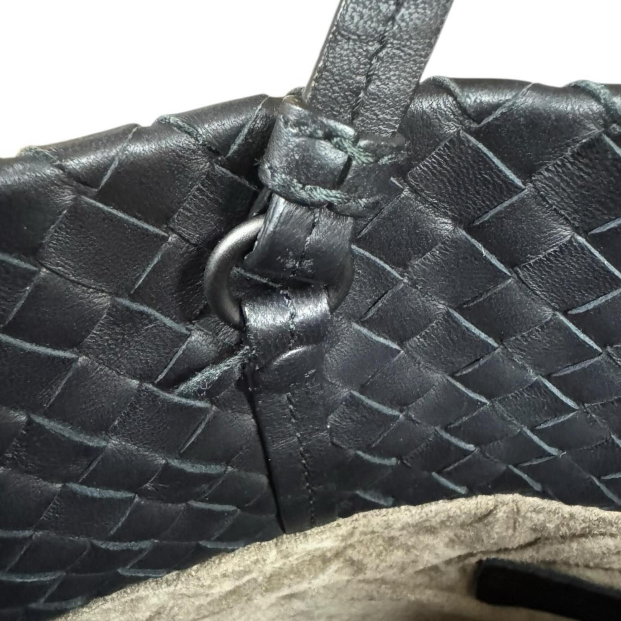 Bottega Veneta Bottega Veneta Intrecciato Shoulder Bag, Leather, Black, Women's, BOTTEGAVENETA, 2-way Size ONE SIZE - 9 Thumbnail
