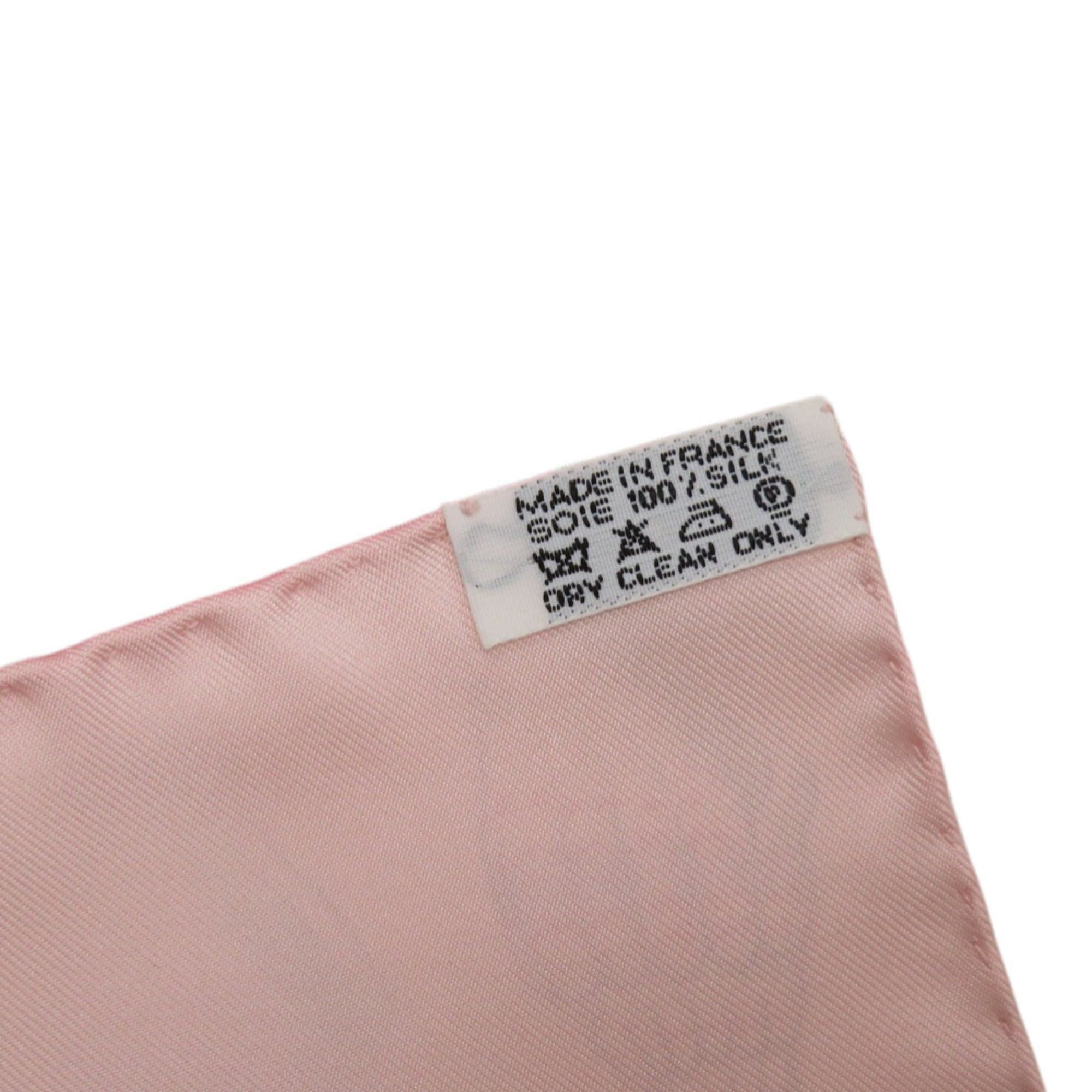 Hermes Hermes Carre 90 Parures Oceanes Ocean-themed Silk Pink Scarf/Muffler 0476HERMES Size ONE SIZE - 4 Thumbnail