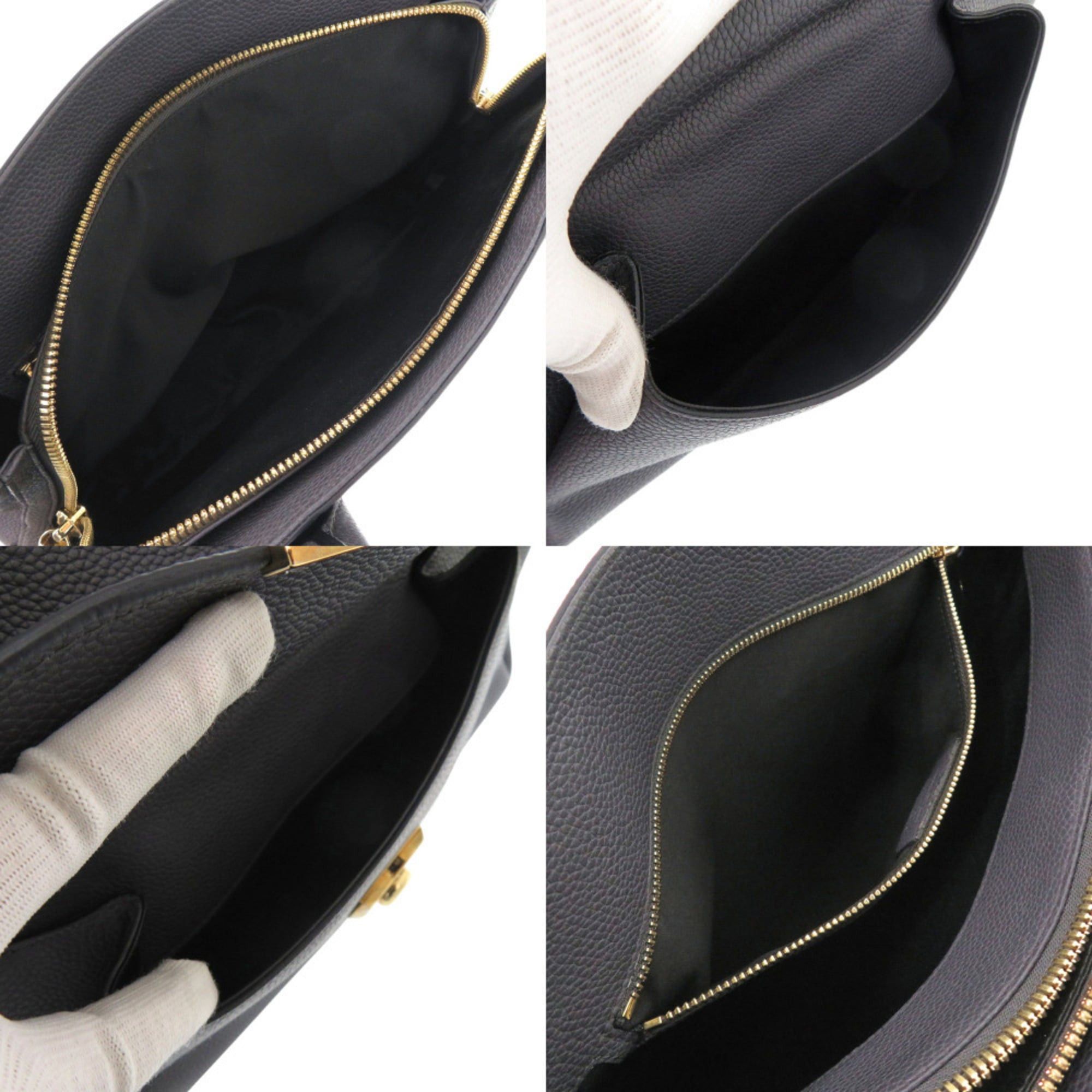 Salvatore Ferragamo Salvatore Ferragamo Leather Grey Tote Bag 0194 Size ONE SIZE - 8 Thumbnail