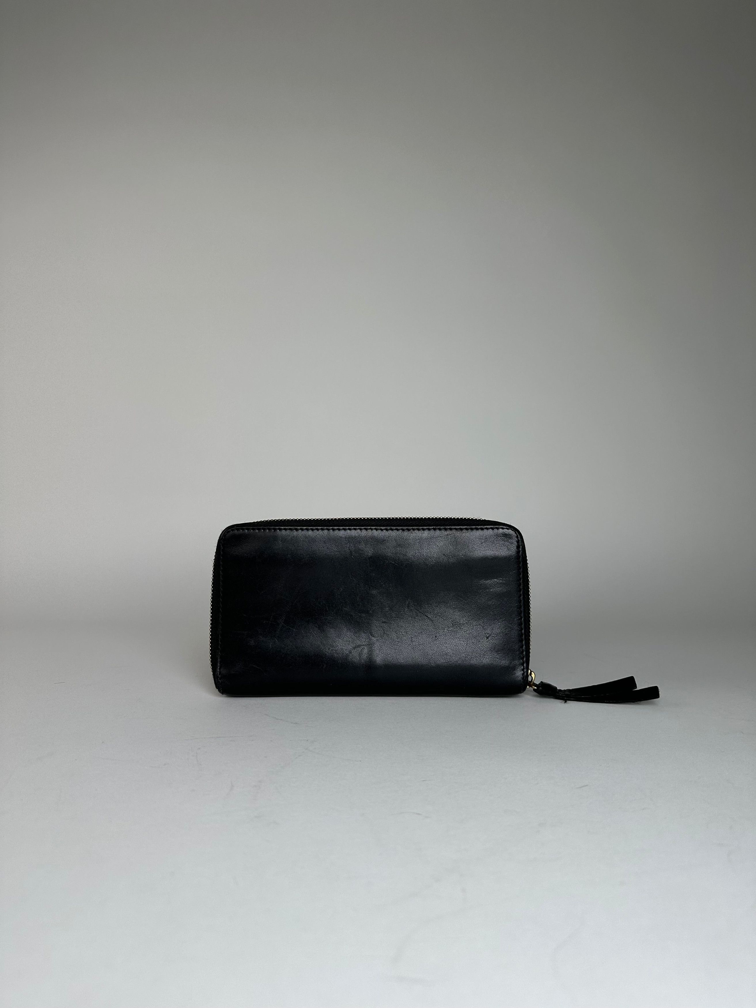 Givenchy Vintage Leather Zippy Wallet Black Size ONE SIZE - 2 Thumbnail
