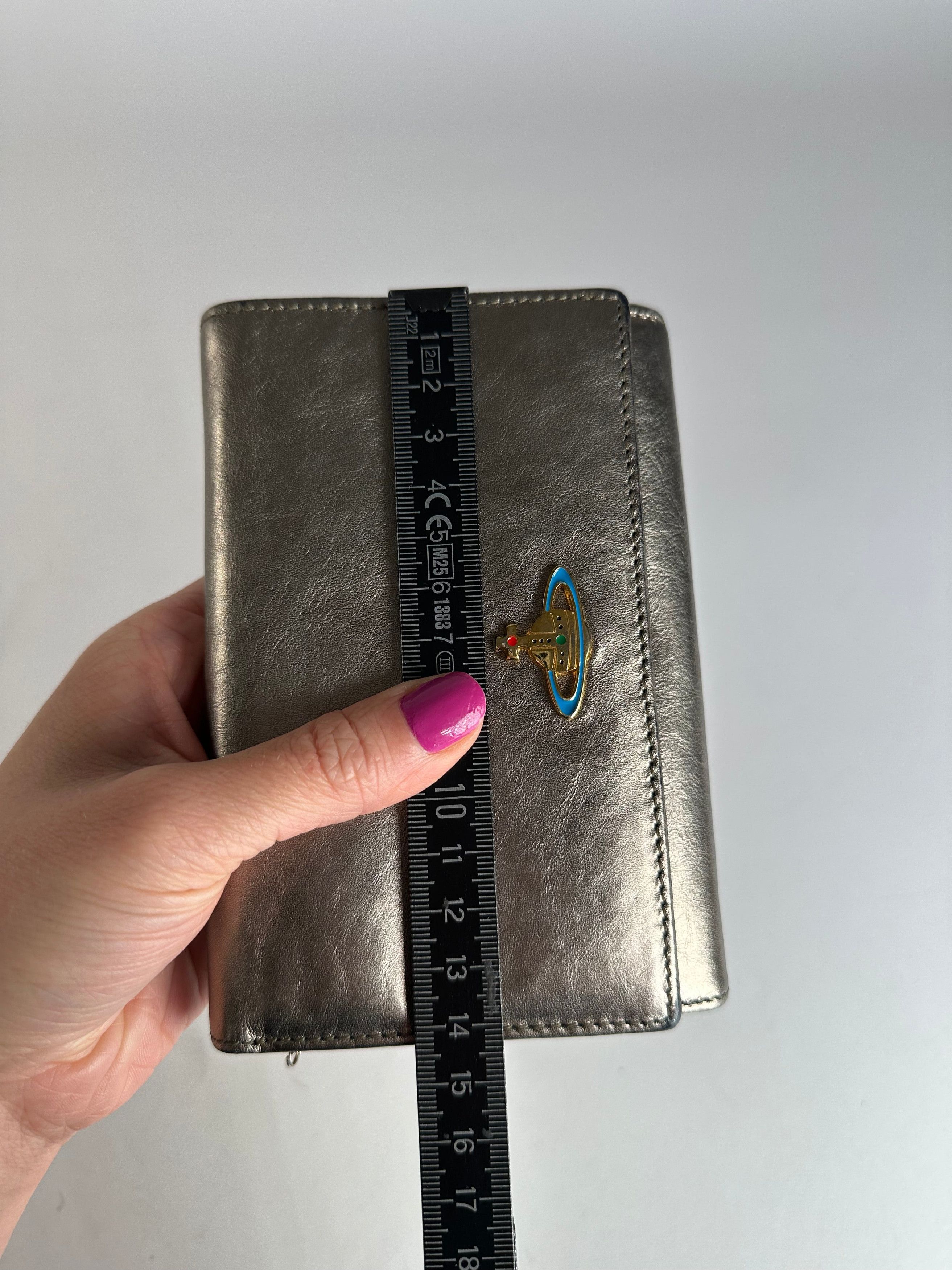 Vivienne Westwood Vintage Leather Wallet Silver Size ONE SIZE - 8 Thumbnail