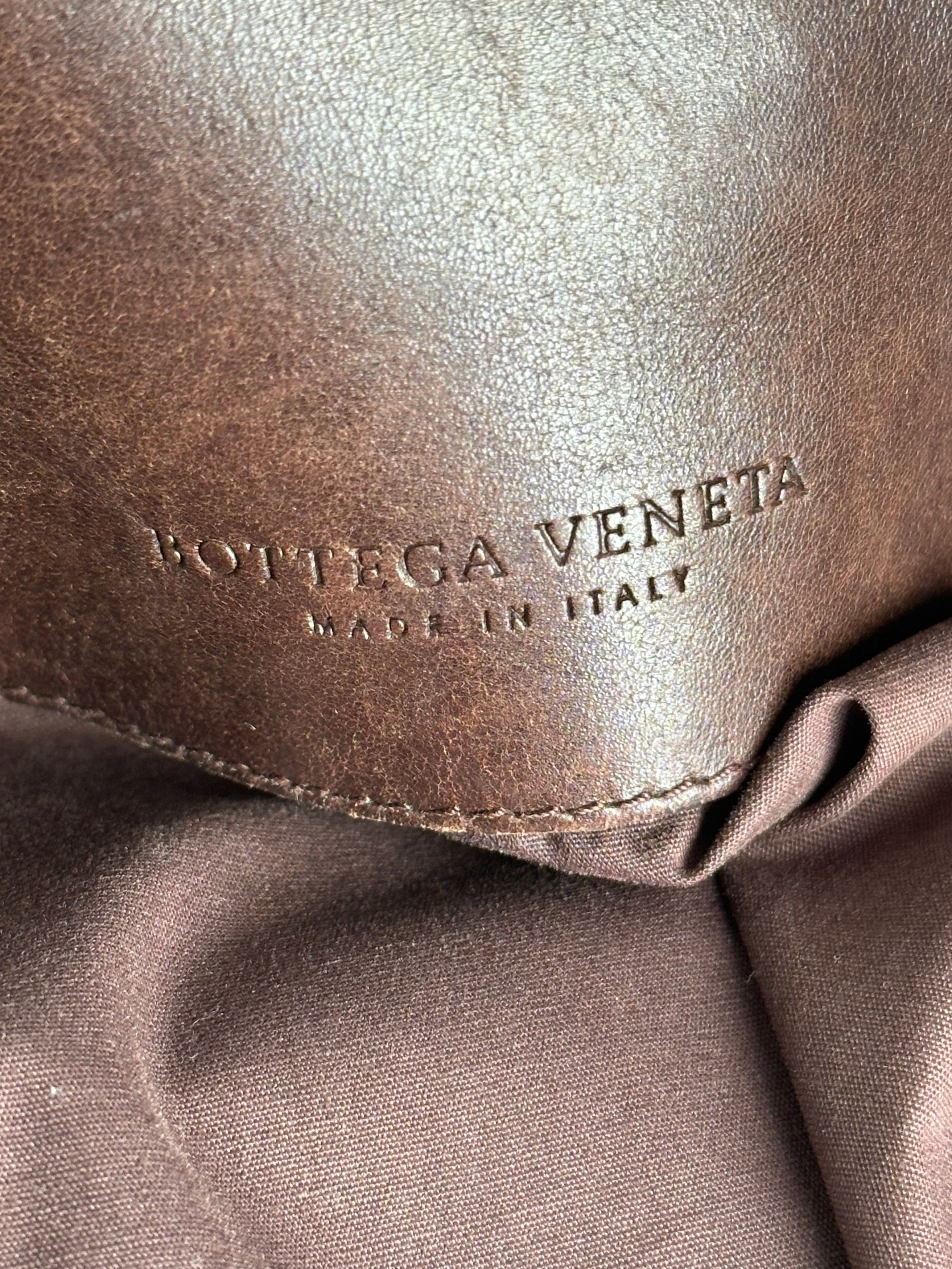 Bottega Veneta Vintage Butterfly Monogram Tote Bag Camel Brown Size ONE SIZE - 3 Thumbnail