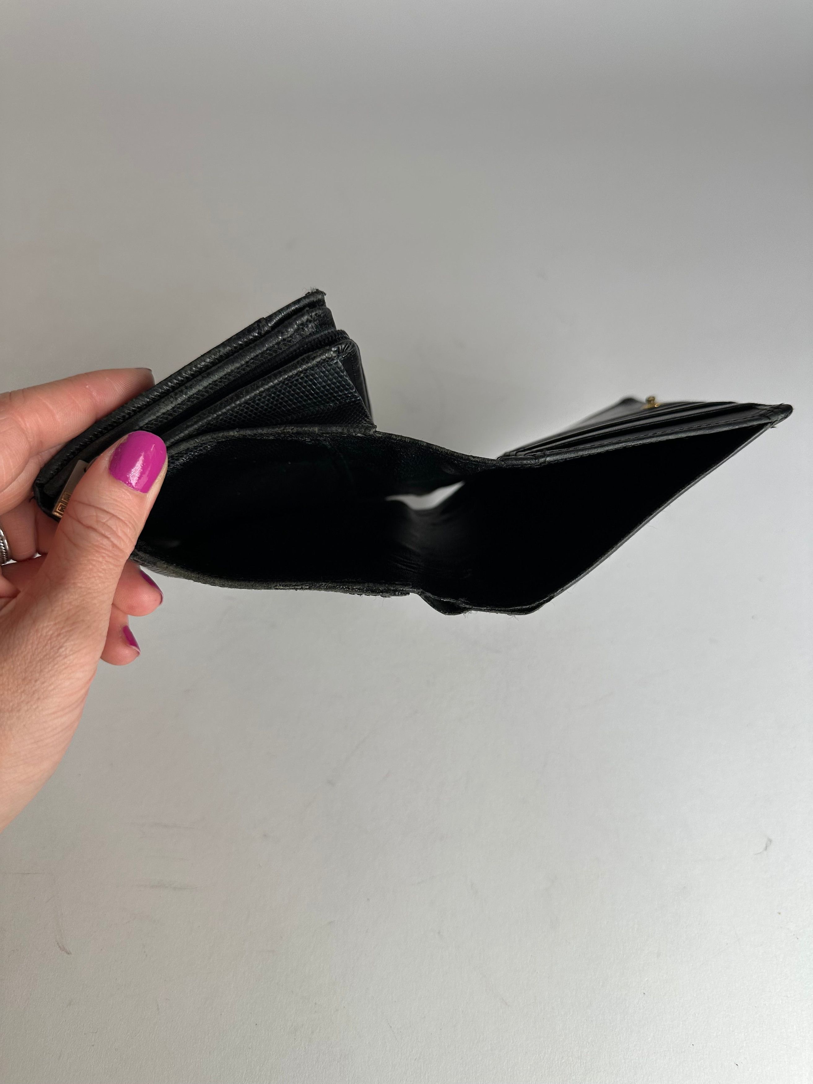 Givenchy Vintage Leather Wallet Black Size ONE SIZE - 5 Thumbnail