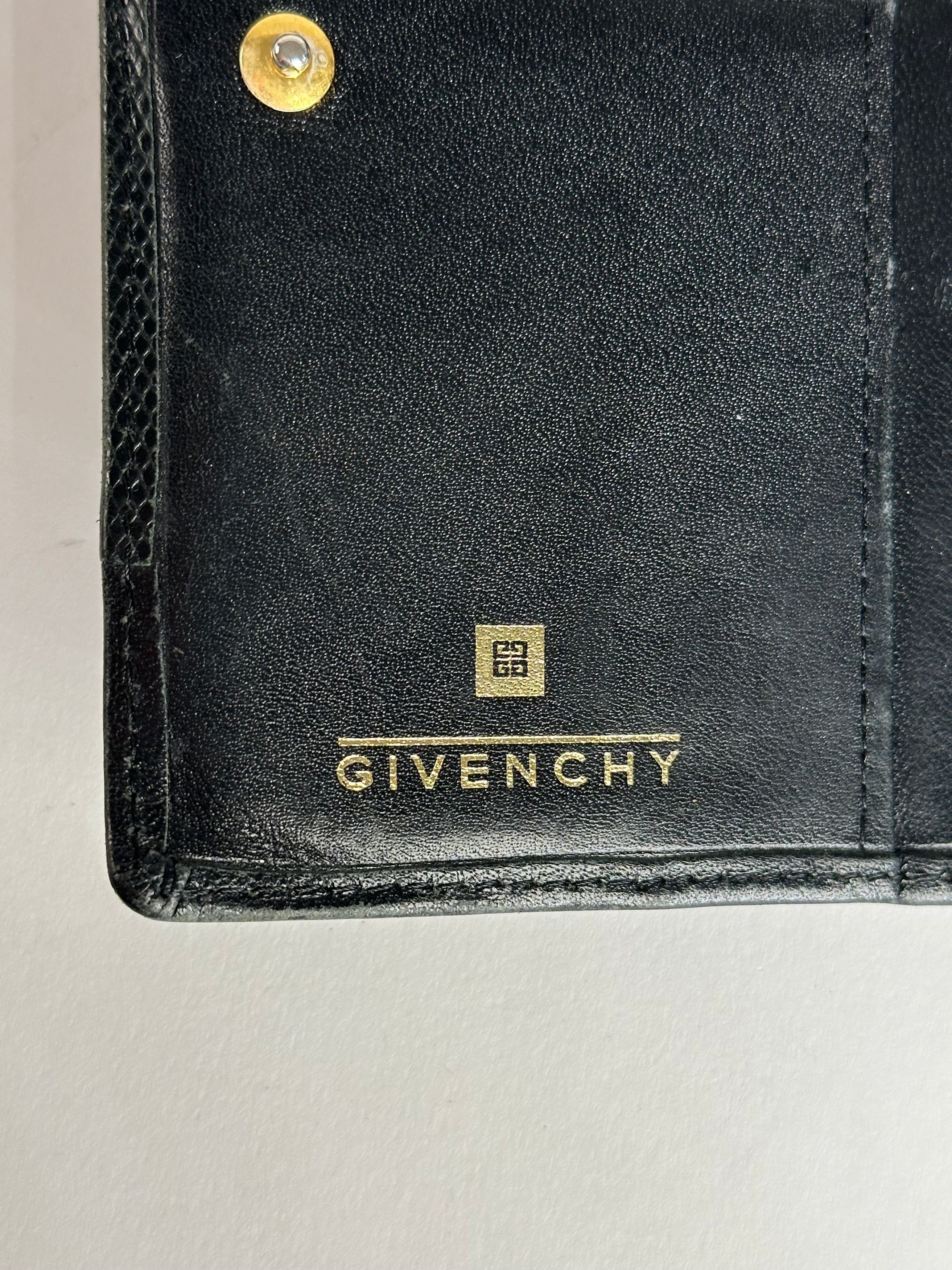 Givenchy Vintage Leather Wallet Black Size ONE SIZE - 4 Thumbnail