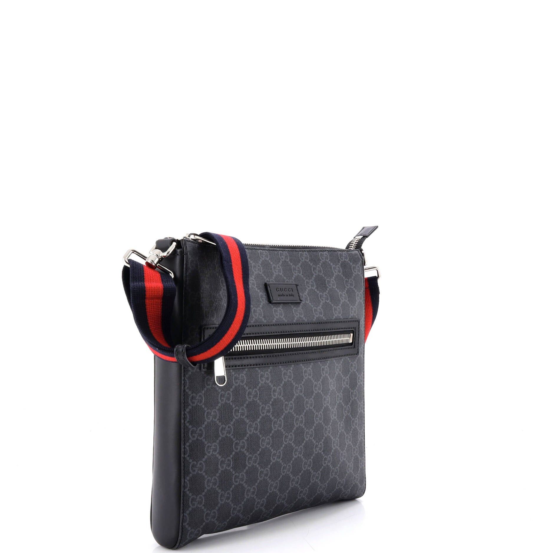 Gucci Web Strap Front Zip Messenger Bag Size ONE SIZE - 2 Thumbnail