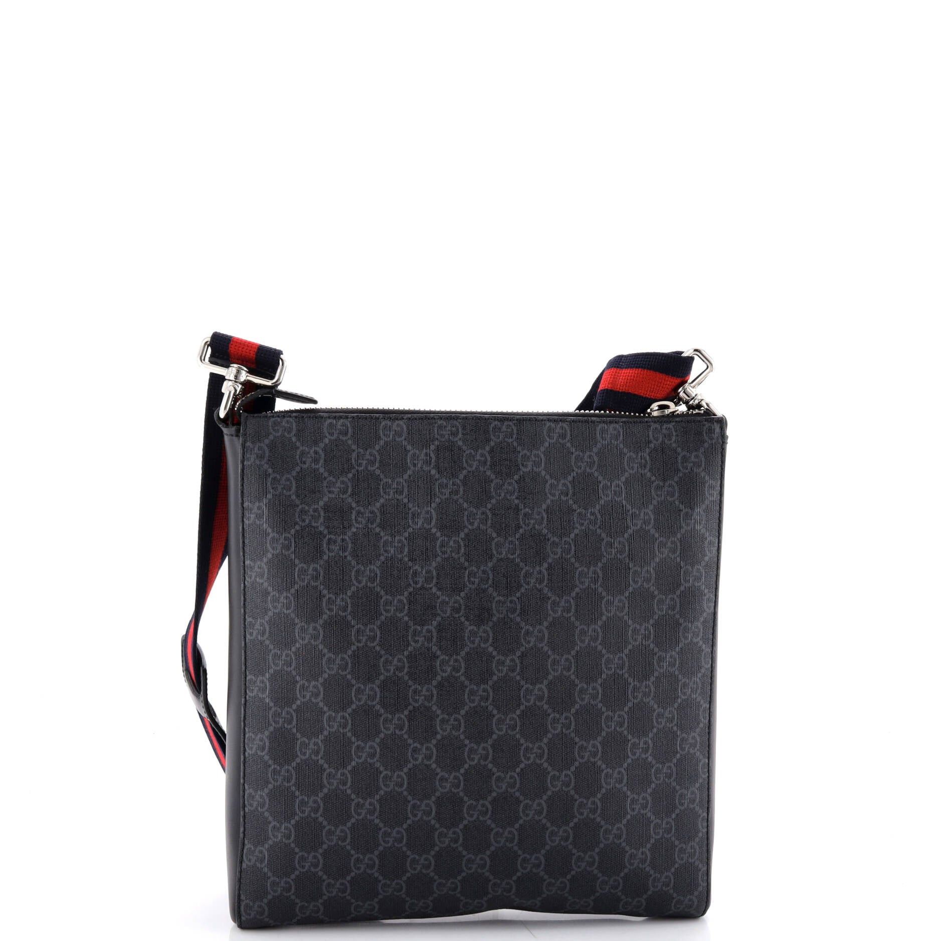 Gucci Web Strap Front Zip Messenger Bag Size ONE SIZE - 3 Thumbnail
