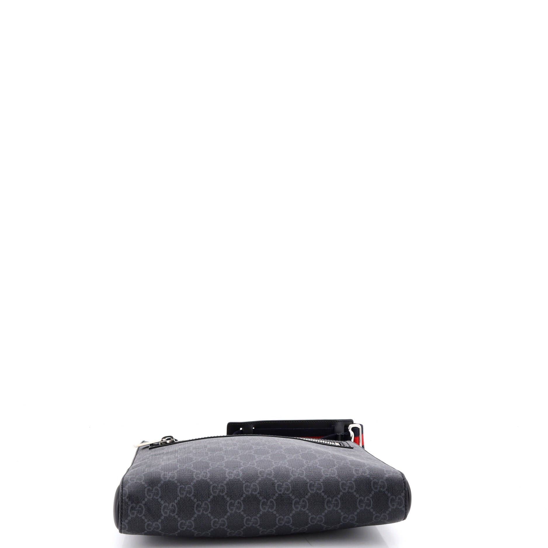 Gucci Web Strap Front Zip Messenger Bag Size ONE SIZE - 4 Thumbnail