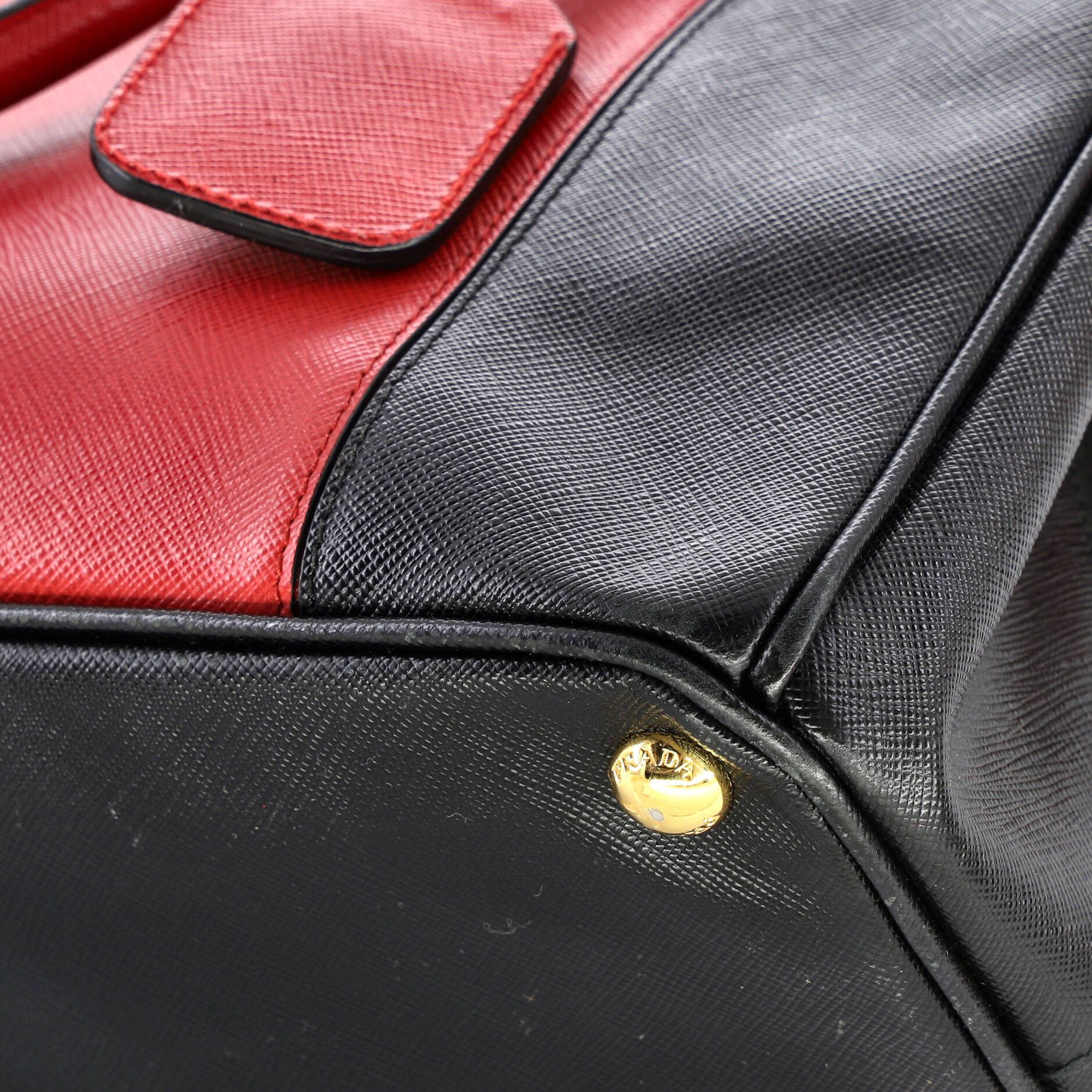 Prada Bicolor Double Zip Lux Tote Size ONE SIZE - 6 Thumbnail
