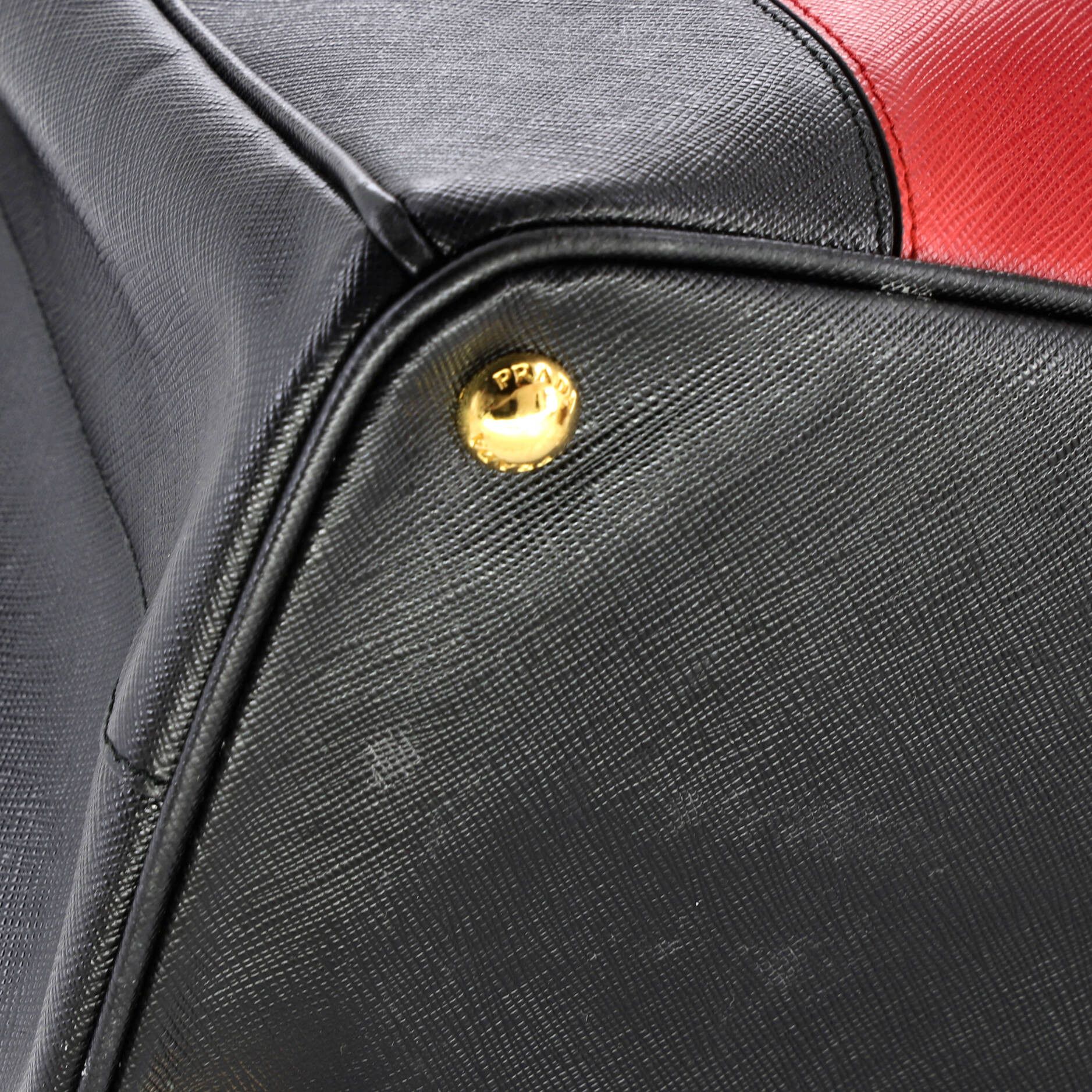 Prada Bicolor Double Zip Lux Tote Size ONE SIZE - 7 Thumbnail