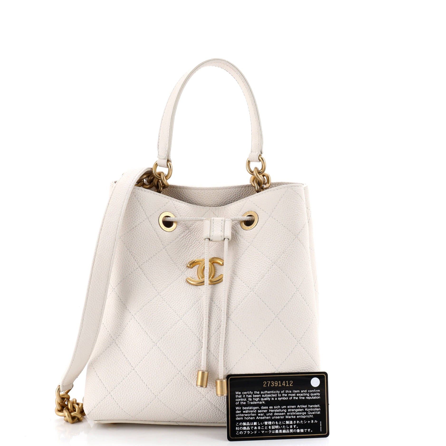 Chanel CC Top Handle Chain Drawstring Bucket Bag Size ONE SIZE - 2 Thumbnail