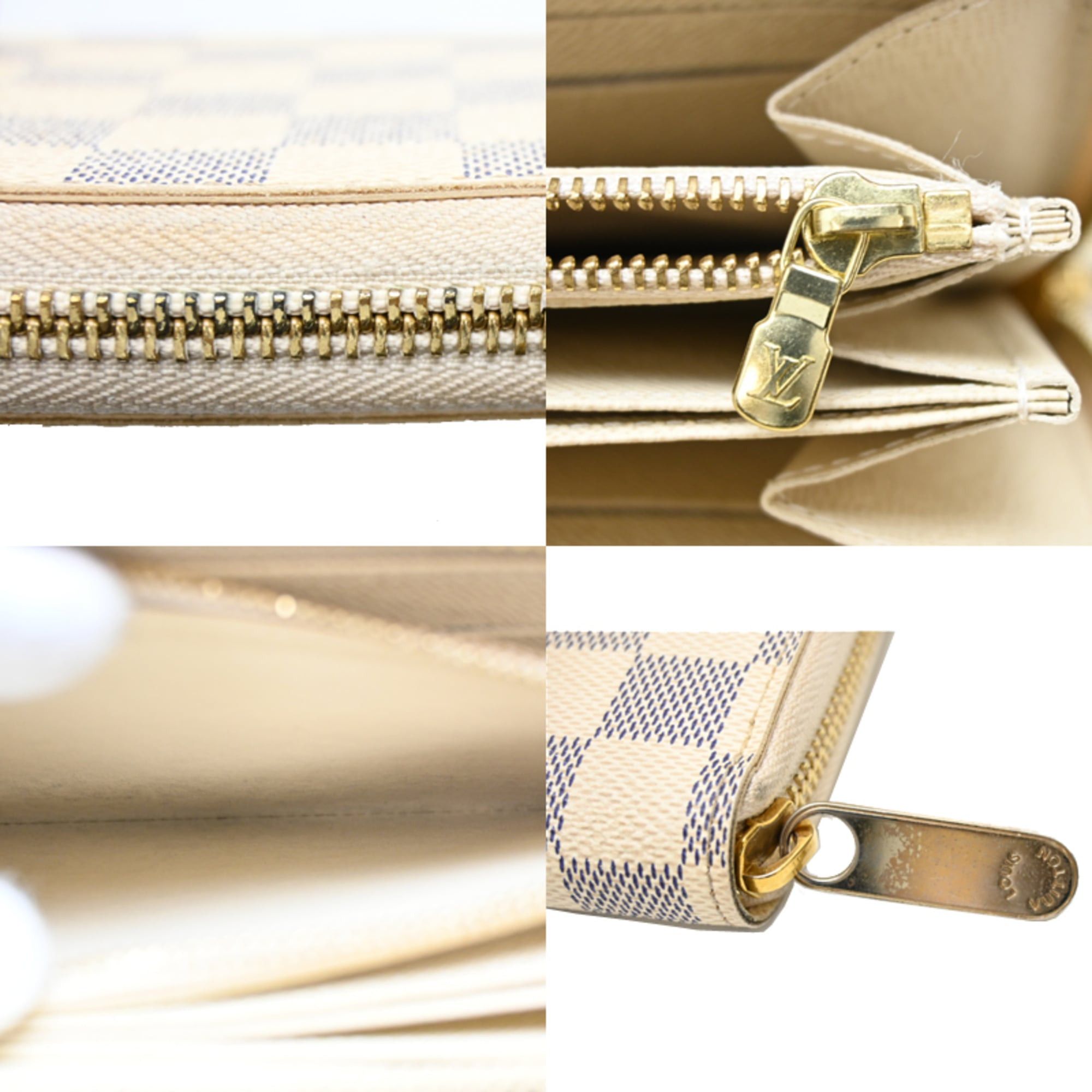 Louis Vuitton Louis Vuitton Damier Azur Zippy Wallet Women's Long N60019 Size ONE SIZE - 7 Thumbnail