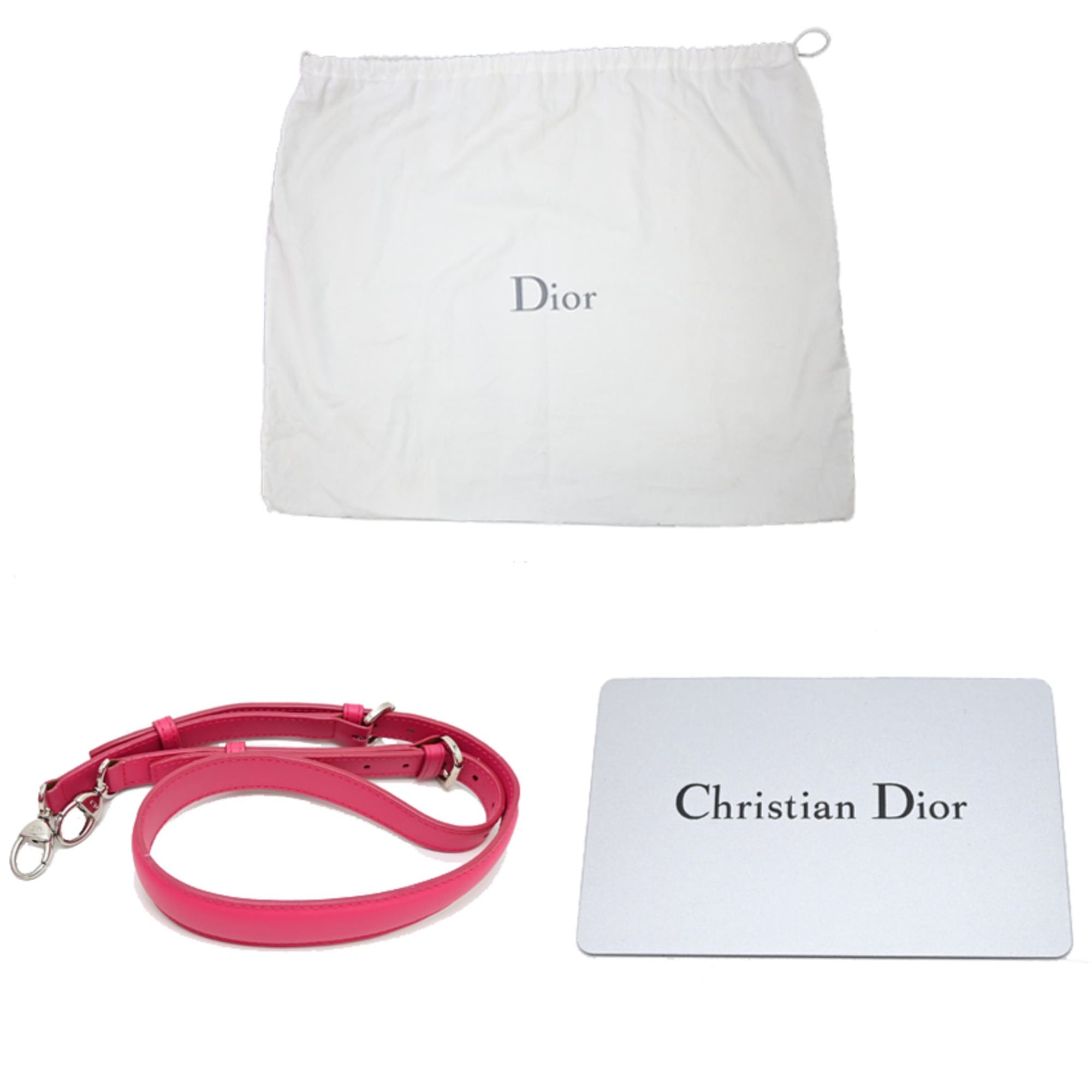 Dior Christian Dior Granville Cannasi Bag, Women's Handbag, Leather, Shocking Pink Size ONE SIZE - 10 Thumbnail