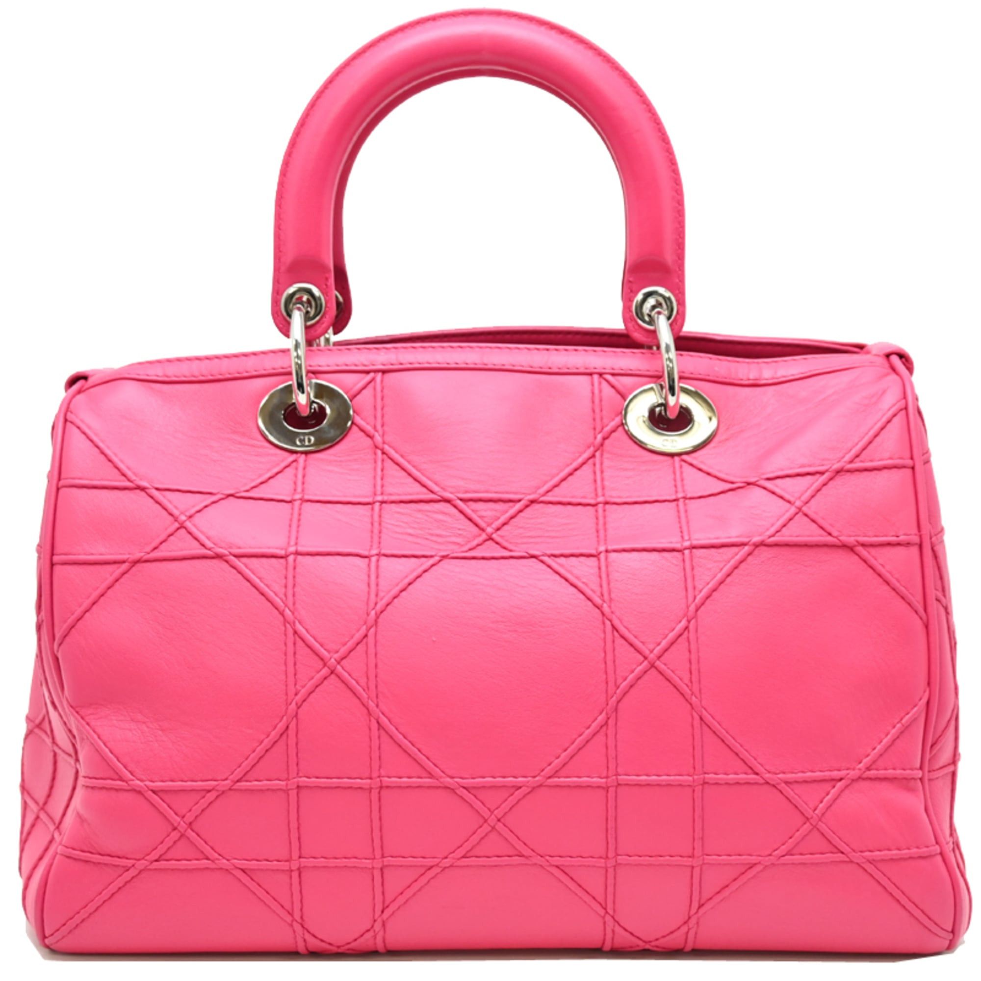 Dior Christian Dior Granville Cannasi Bag, Women's Handbag, Leather, Shocking Pink Size ONE SIZE - 2 Thumbnail