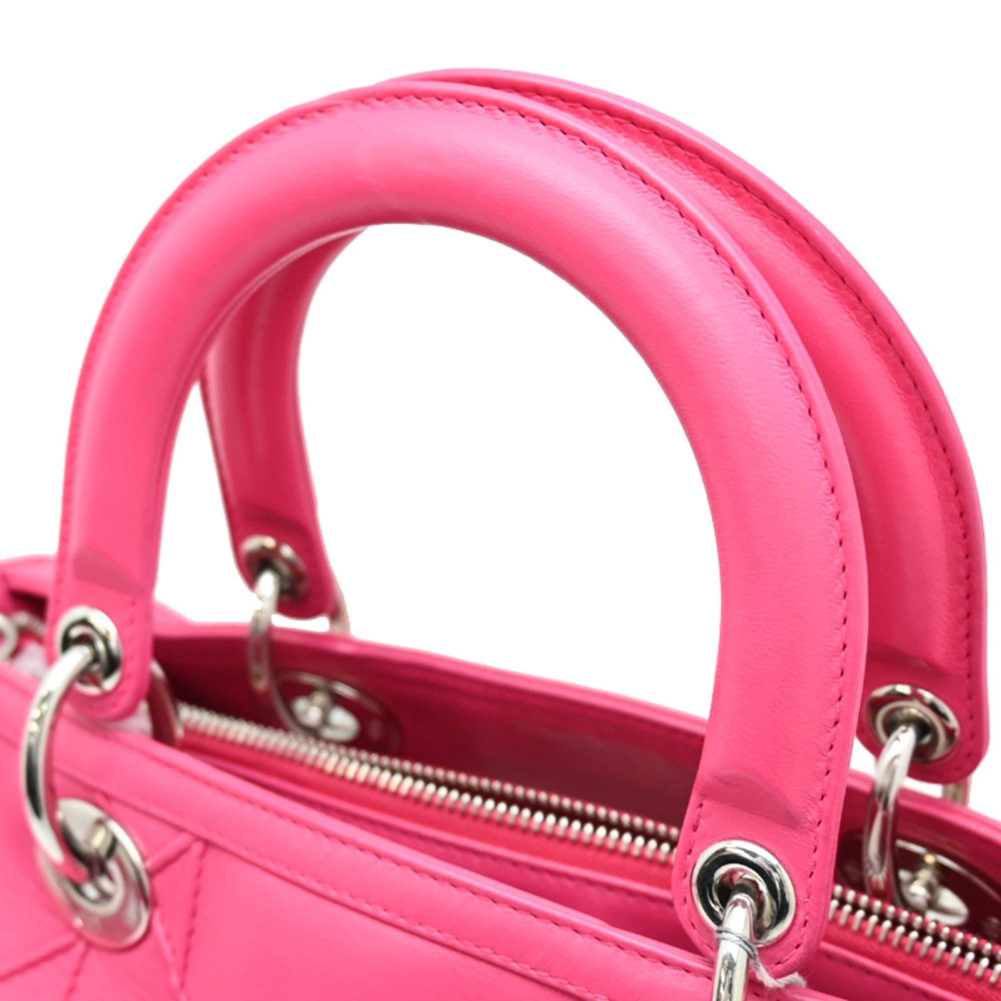Dior Christian Dior Granville Cannasi Bag, Women's Handbag, Leather, Shocking Pink Size ONE SIZE - 5 Thumbnail