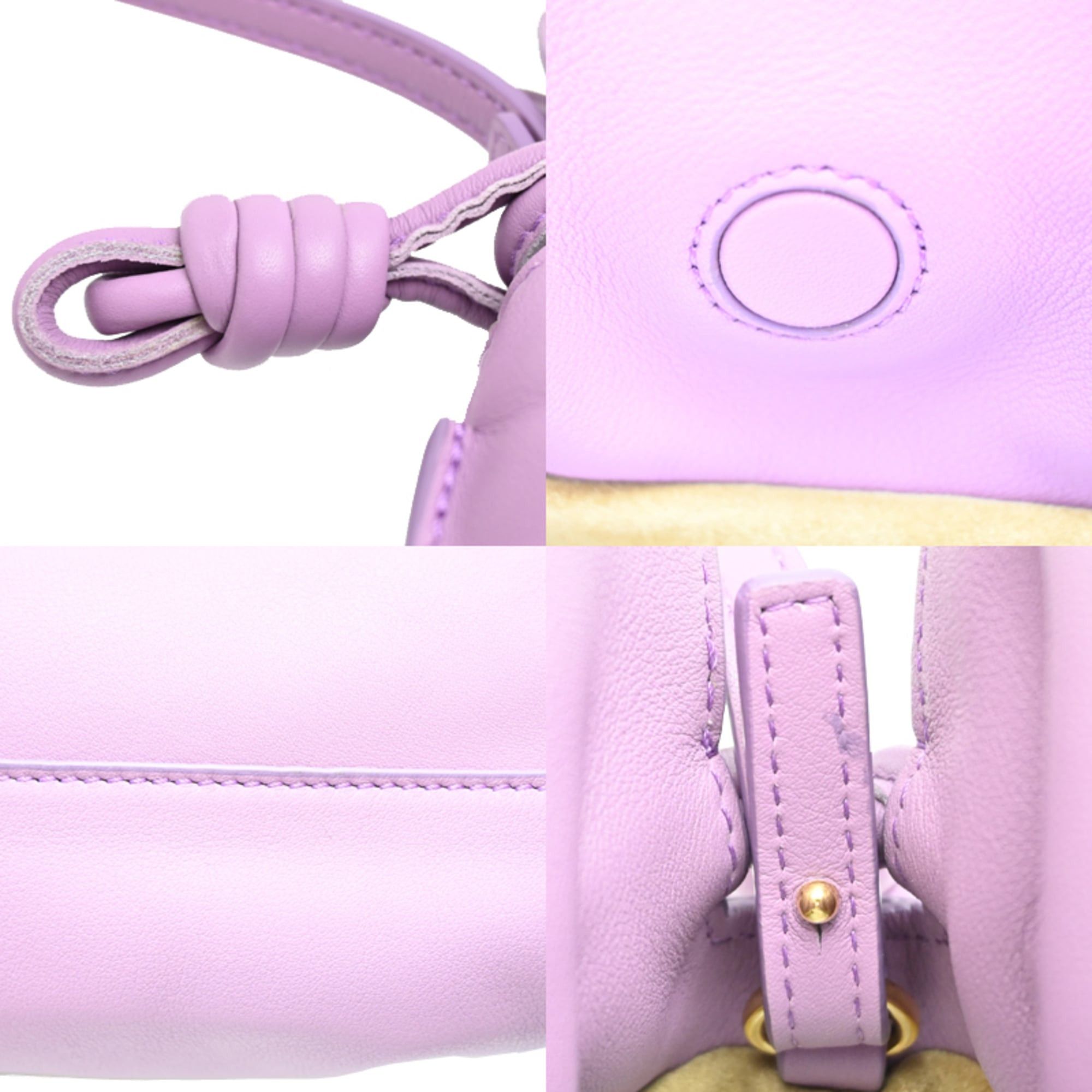 Loewe Loewe Flamenco Clutch Mini Bag Women's Shoulder A411FCx237 Leather Purple Size ONE SIZE - 7 Thumbnail