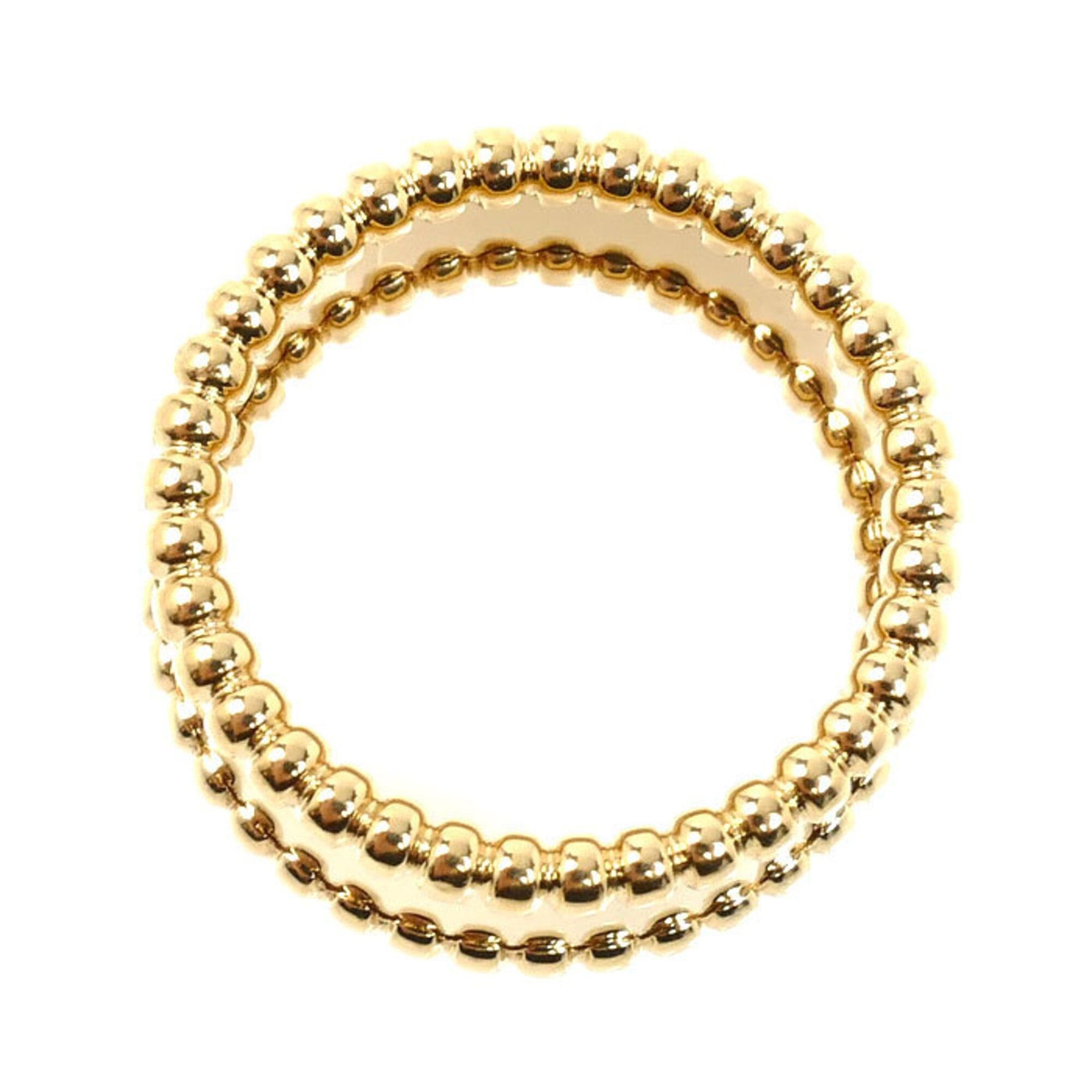 Van Cleef & Arpels Van Cleef & Arpels 18K Yellow Gold Perlee Signature Ring (VCAR03Y649, Size 49, 7.3g) - Women's Size ONE SIZE - 4 Thumbnail