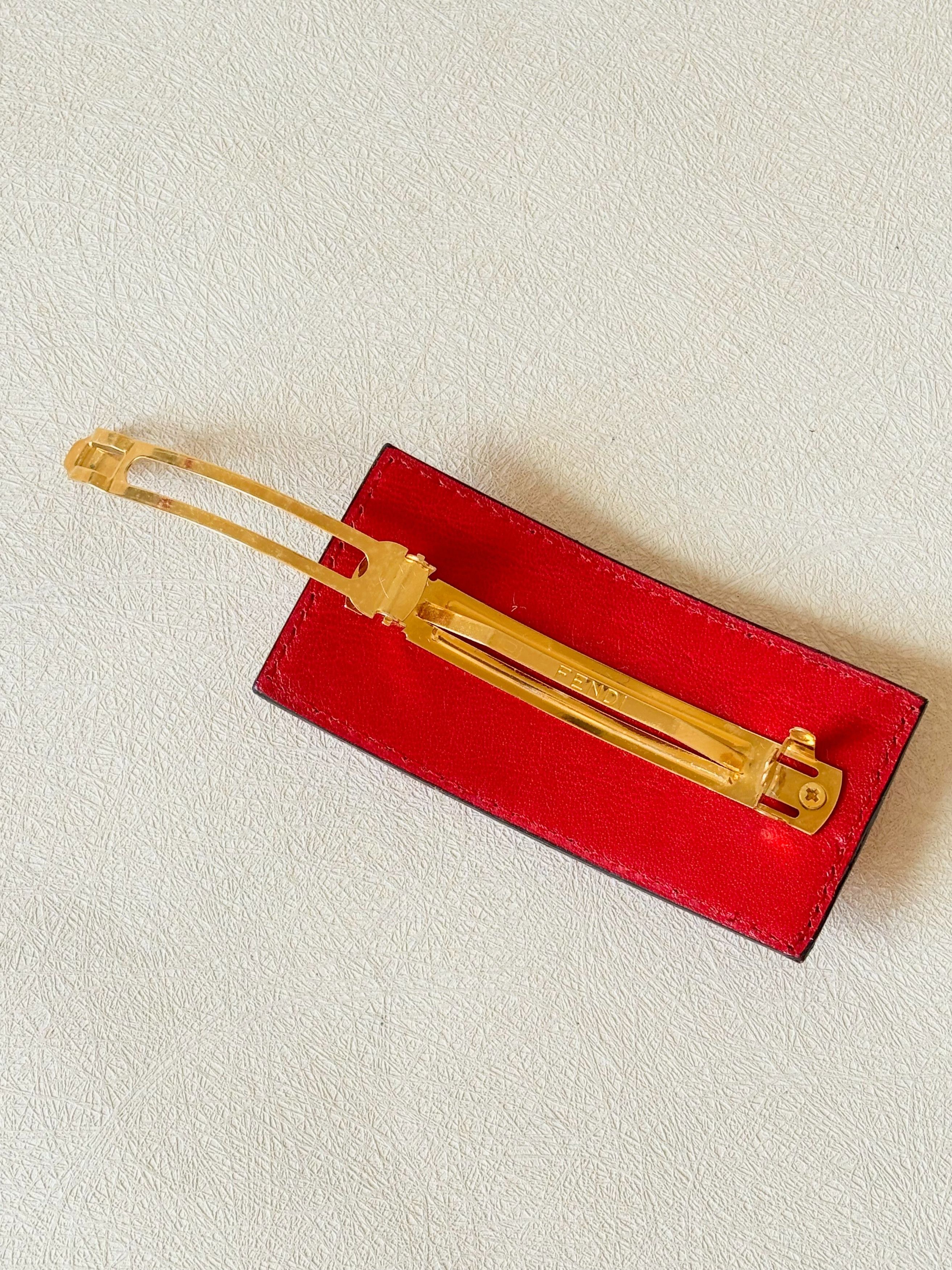 Fendi Barrette cuir Size ONE SIZE - 6 Thumbnail