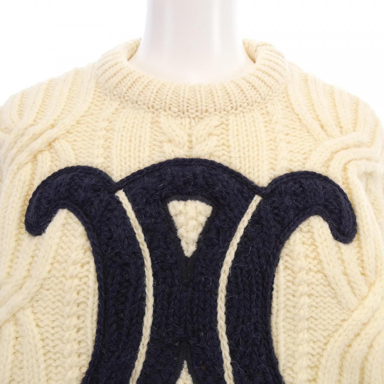 Celine Celine CELINE Triomphe Knit Textile Tops 2AH87050V DUTY FREE for USA Size ONE SIZE - 5 Thumbnail
