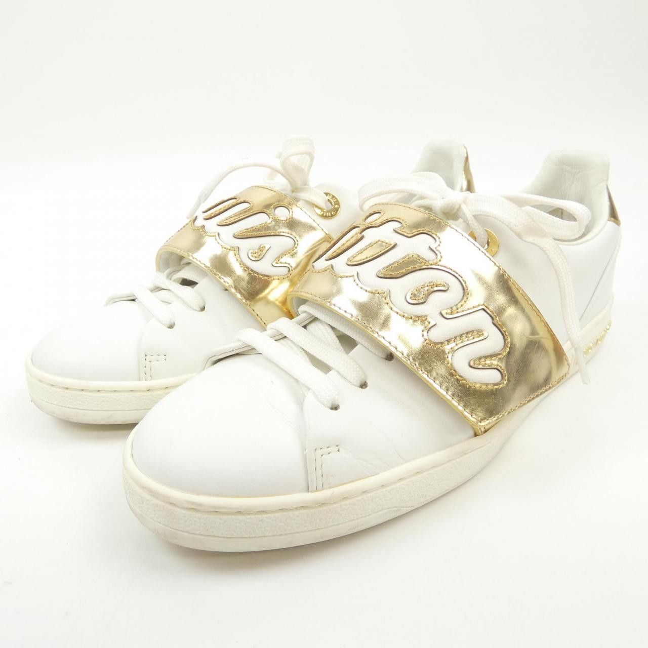Louis Vuitton Louis Vuitton Louis Vuitton Frontrow Sneakers Leather Shoes DUTY FREE for USA Size ONE SIZE - 3 Thumbnail