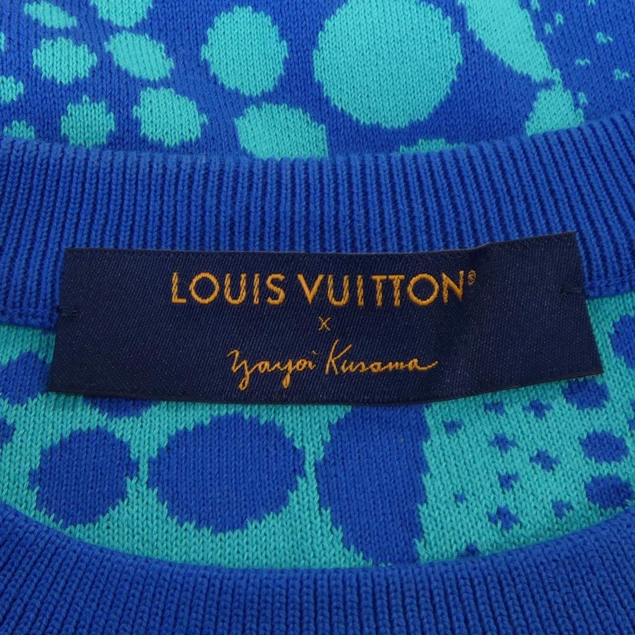 Louis Vuitton Louis Vuitton Louis Vuitton LV×YK Allover Pumpkin Crewneck Knit Limited Textile Tops HON38WJL4 DUTY FREE for USA Size ONE SIZE - 4 Thumbnail