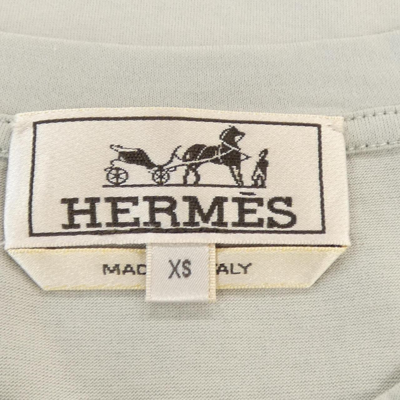 Hermes Hermes Hermes Cotton T Shirt Textile T-Shirts DUTY FREE for USA Size ONE SIZE - 4 Thumbnail