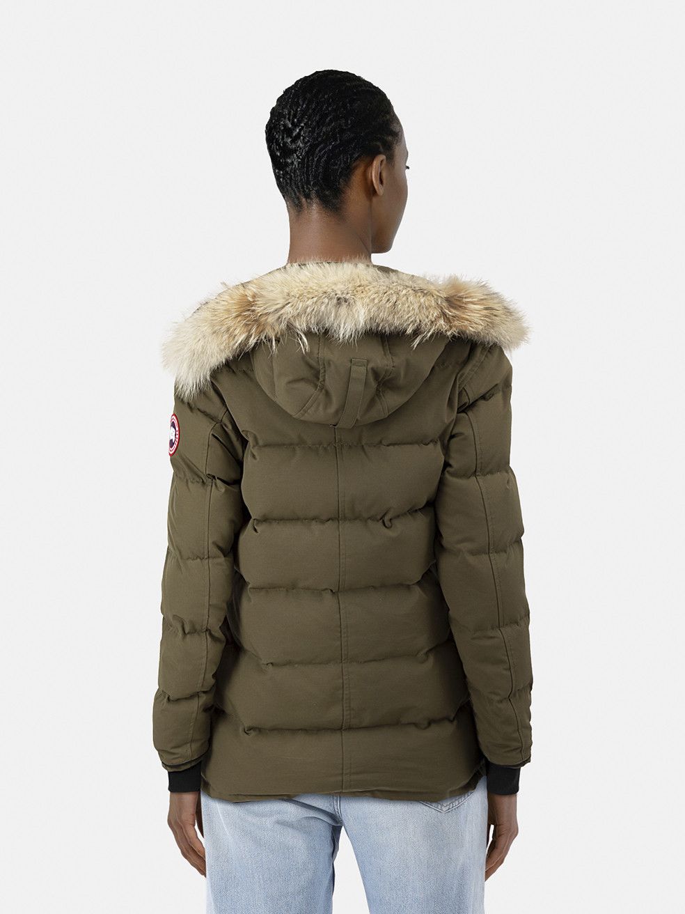 Canada Goose Khaki Coyote Fur Trim Puffer Coat Size S / US 4 / IT 40 - 2 Thumbnail