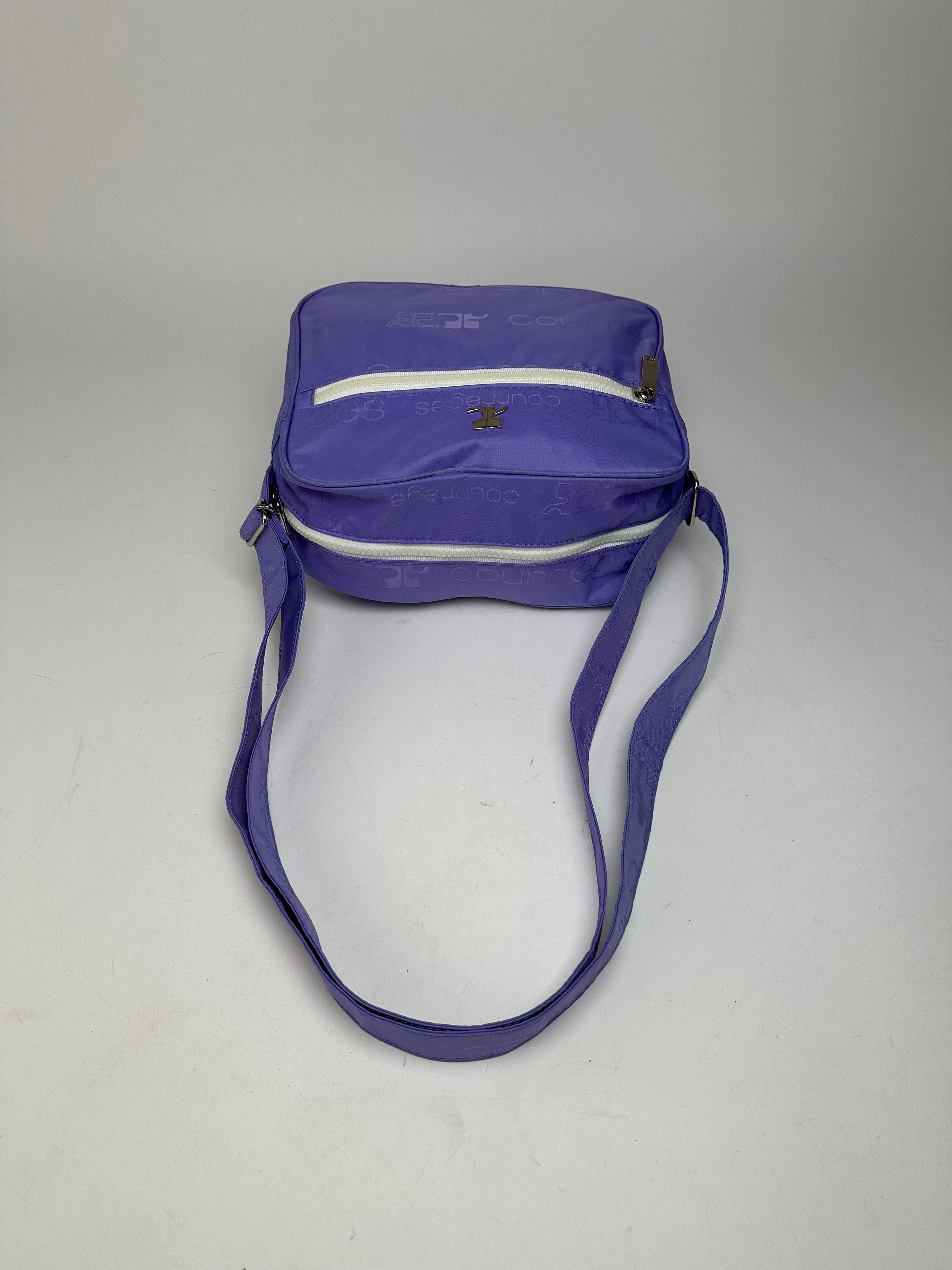 Courreges Vintage Multiway Monogram Polyester Bag Purple New With Tag Size ONE SIZE - 10 Thumbnail