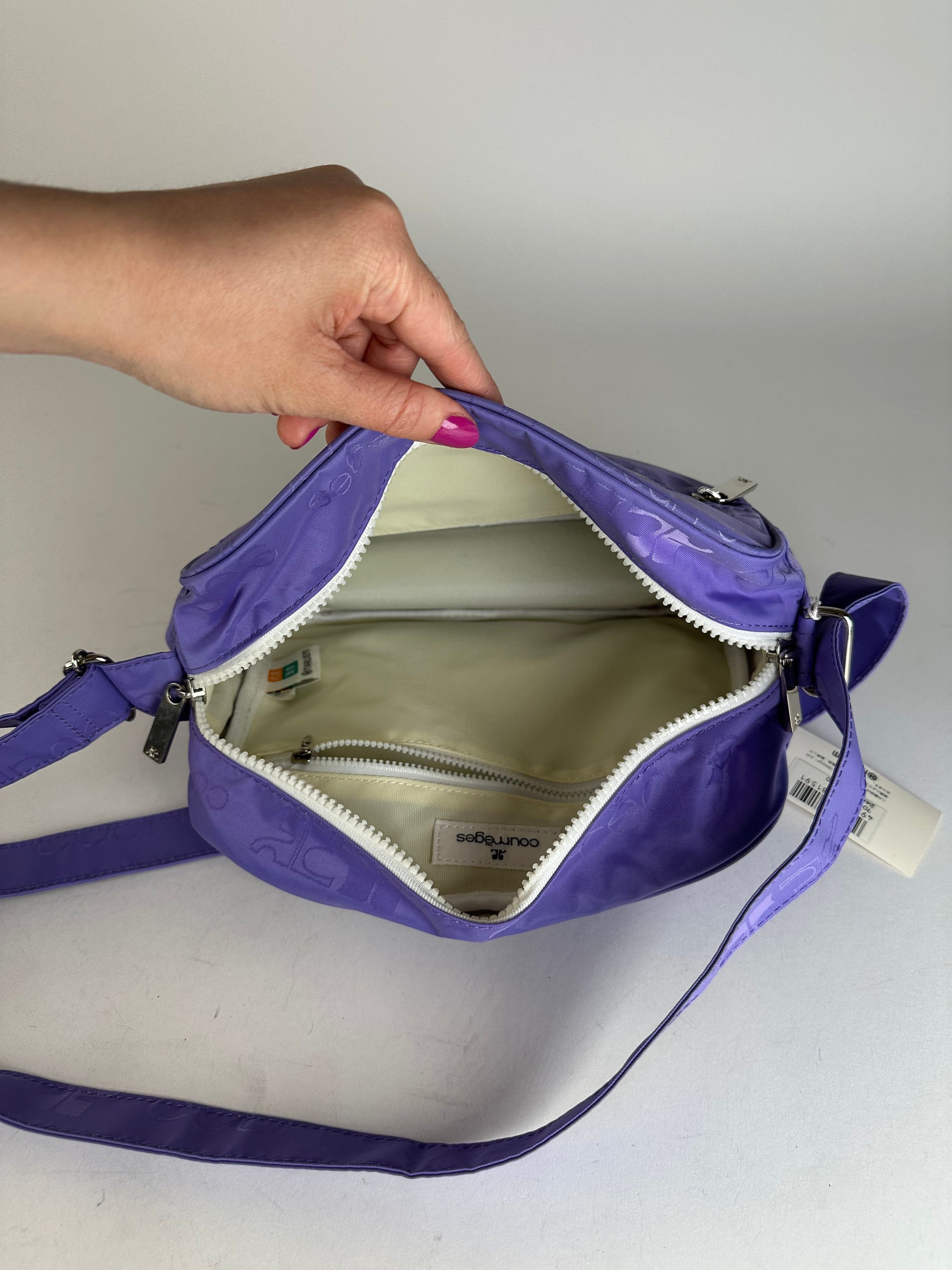 Courreges Vintage Multiway Monogram Polyester Bag Purple New With Tag Size ONE SIZE - 3 Thumbnail