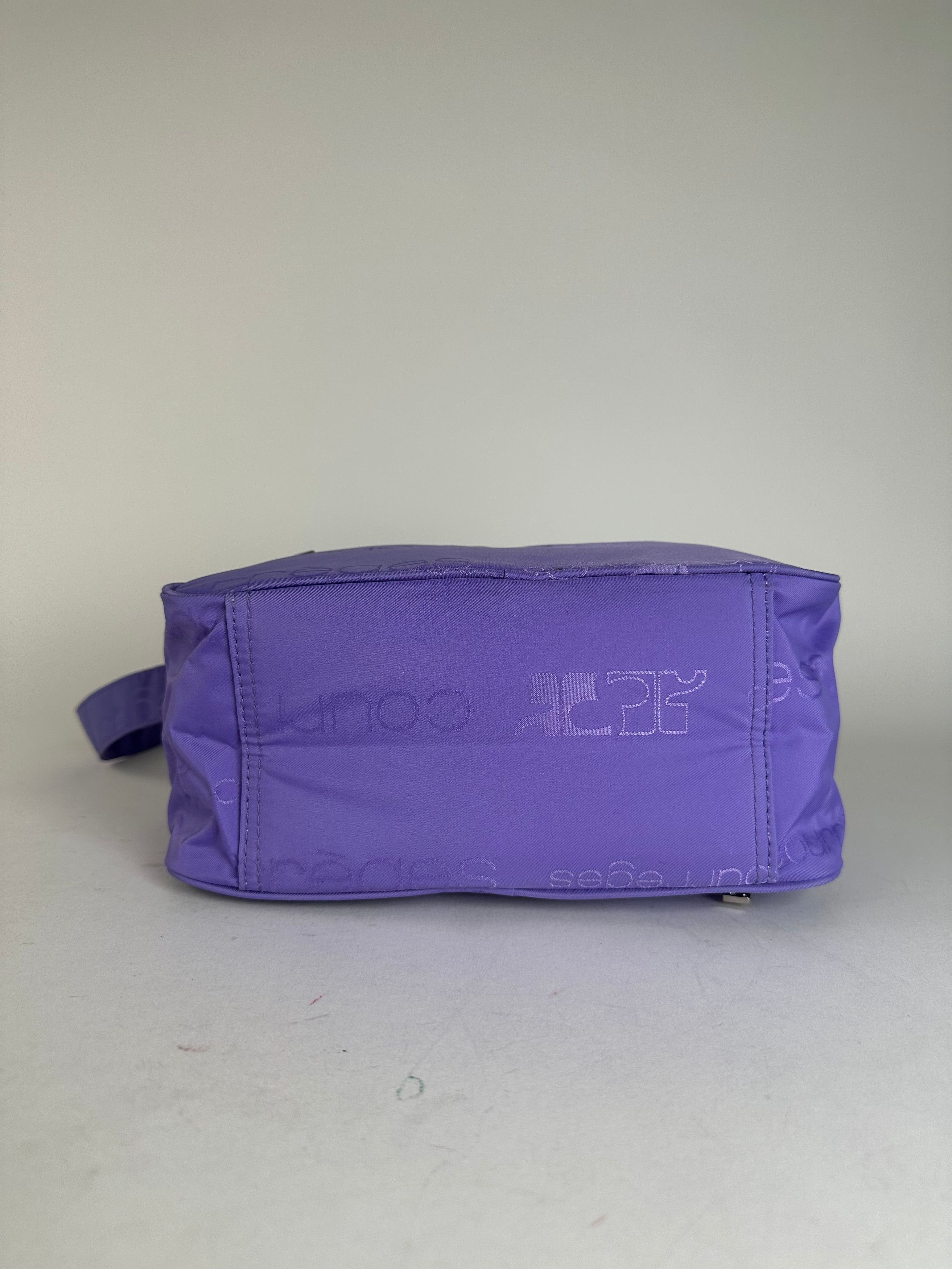 Courreges Vintage Multiway Monogram Polyester Bag Purple New With Tag Size ONE SIZE - 11 Thumbnail