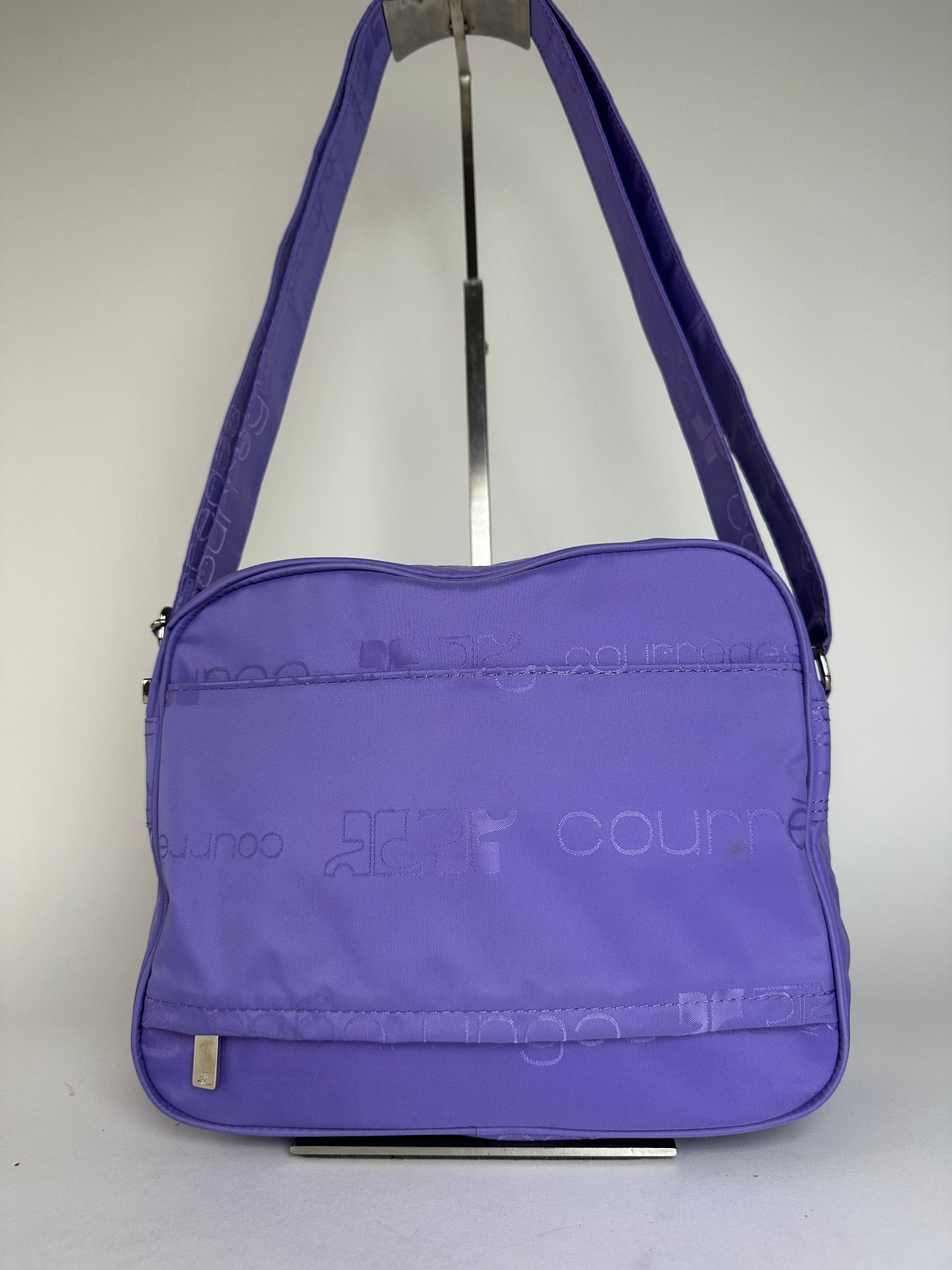 Courreges Vintage Multiway Monogram Polyester Bag Purple New With Tag Size ONE SIZE - 13 Thumbnail