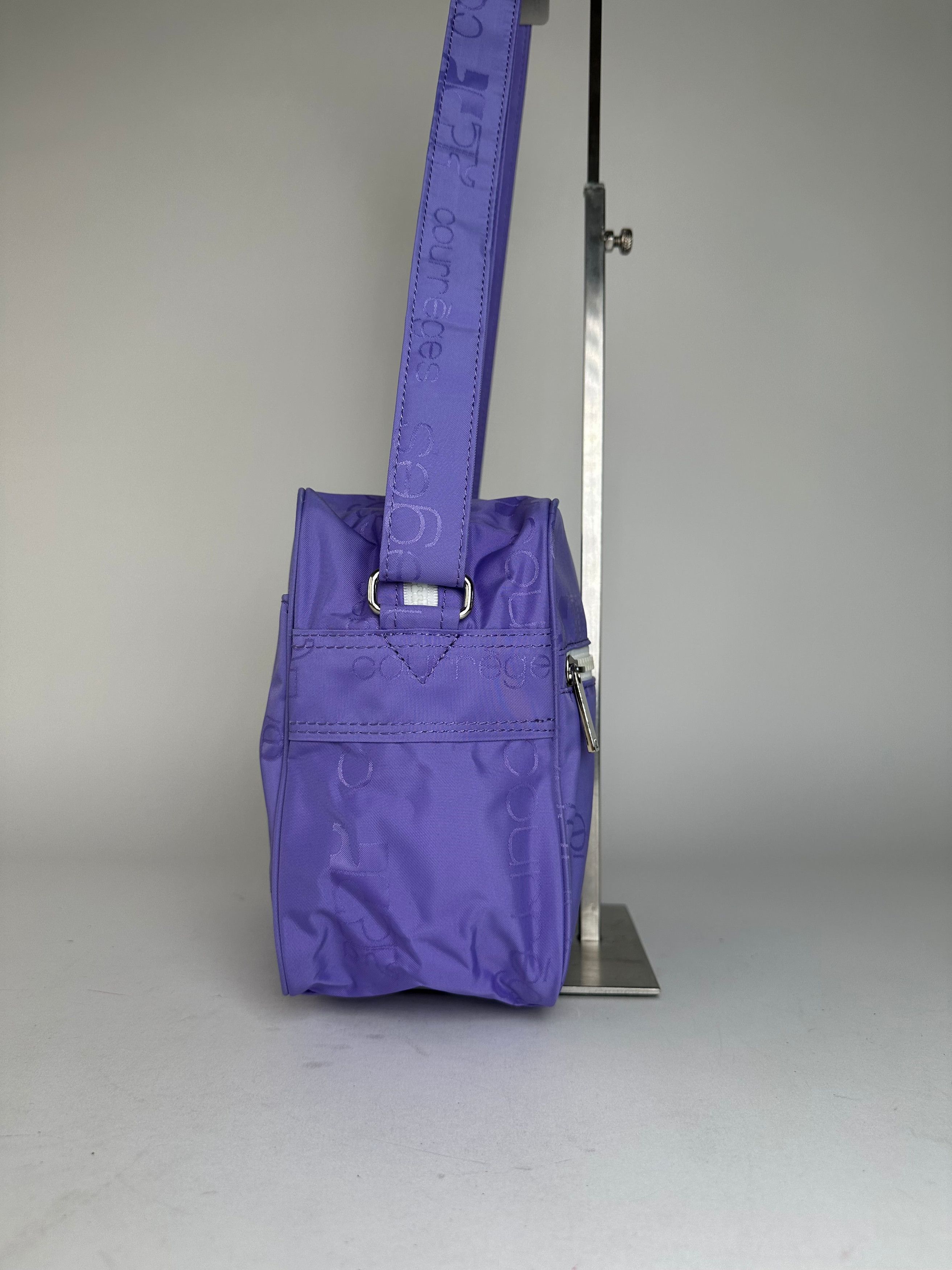 Courreges Vintage Multiway Monogram Polyester Bag Purple New With Tag Size ONE SIZE - 8 Thumbnail