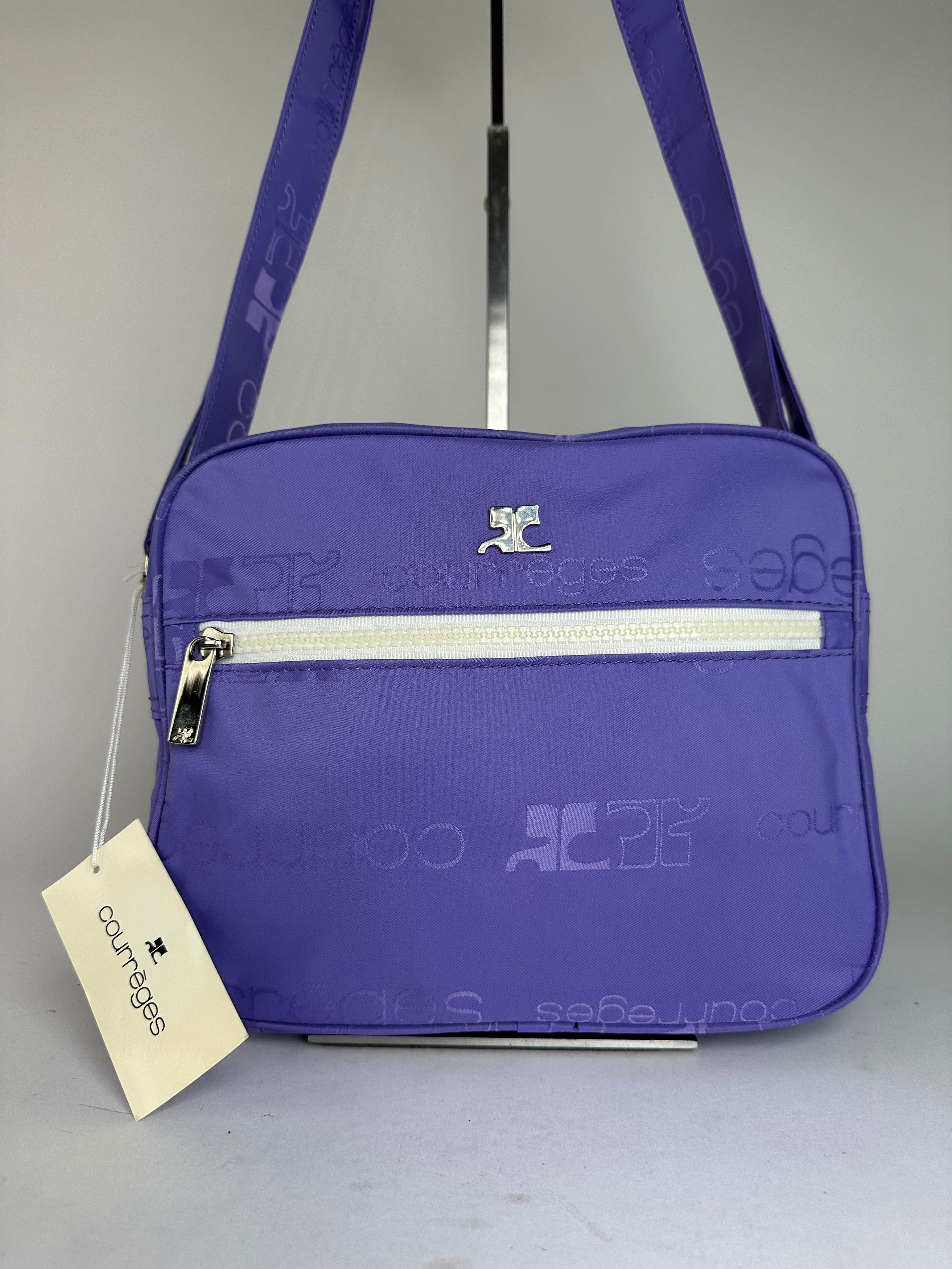 Courreges Vintage Multiway Monogram Polyester Bag Purple New With Tag Size ONE SIZE - 12 Thumbnail