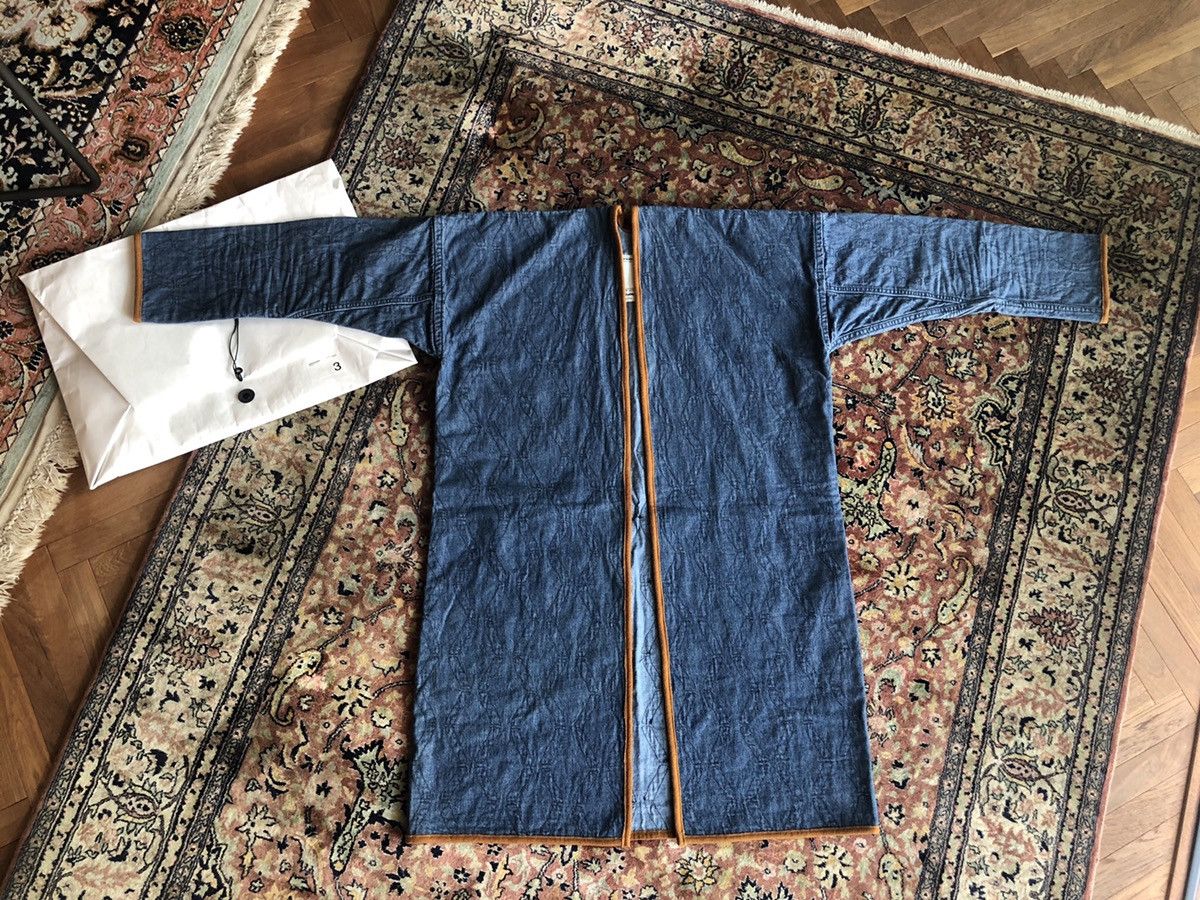 Visvim Visvim Sanjuro Indigo Bamboo Coat Size 3 | Grailed