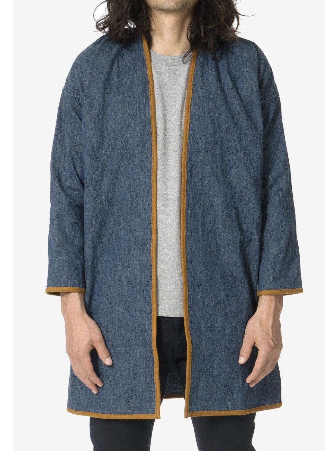 Visvim Visvim Sanjuro Indigo Bamboo Coat Size 3 | Grailed