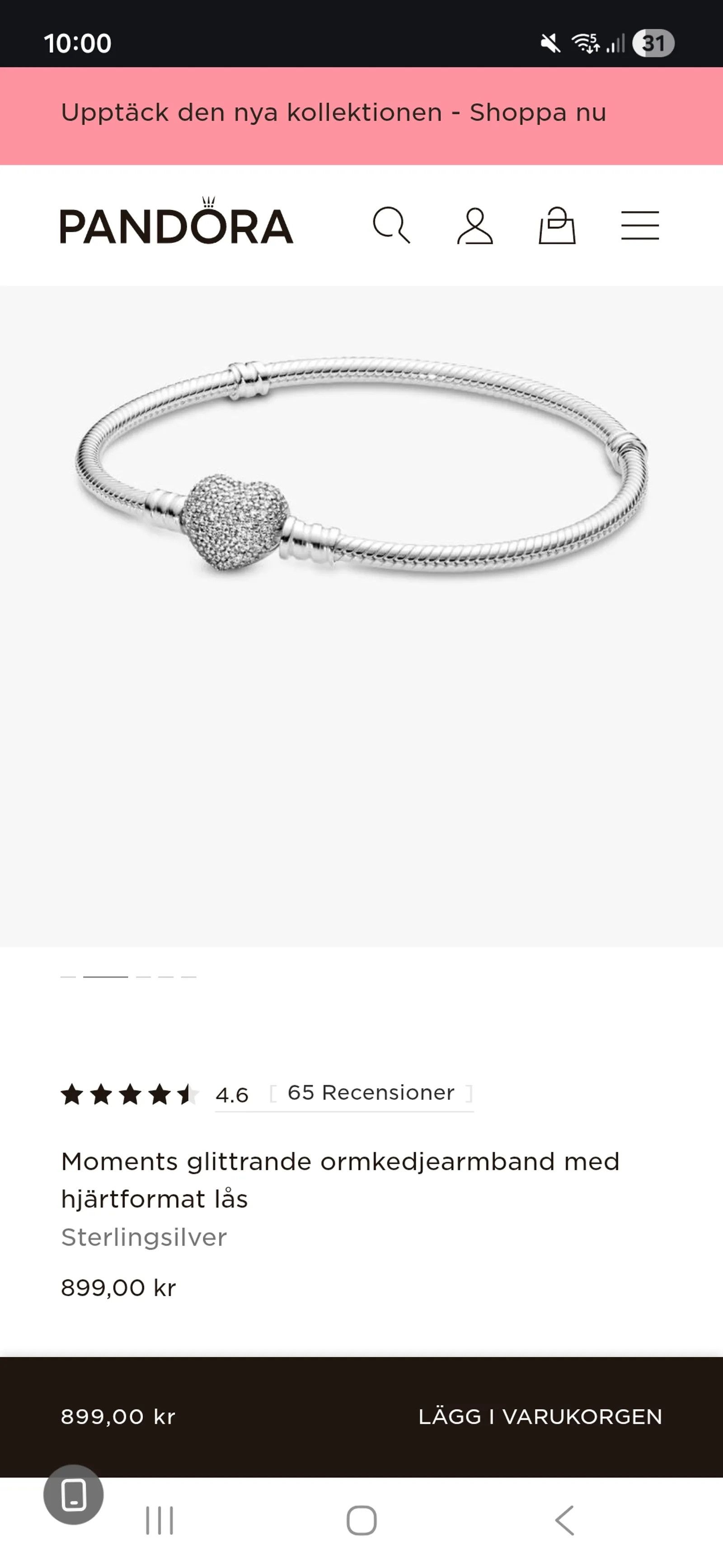 pandora Pandora Bracelet Size ONE SIZE - 4 Thumbnail